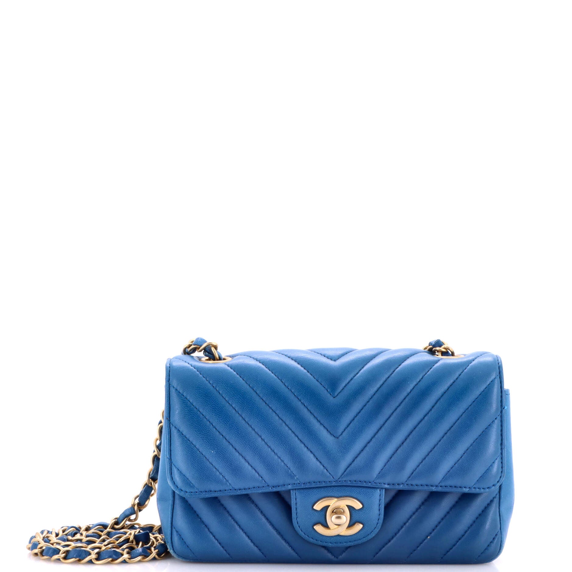 Classic Single Flap Bag Chevron Lambskin Mini