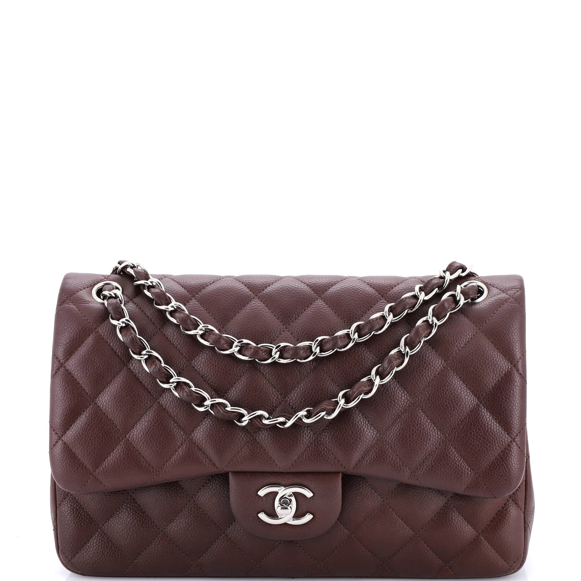 Classic Double Flap Bag Quilted Caviar Jumbo