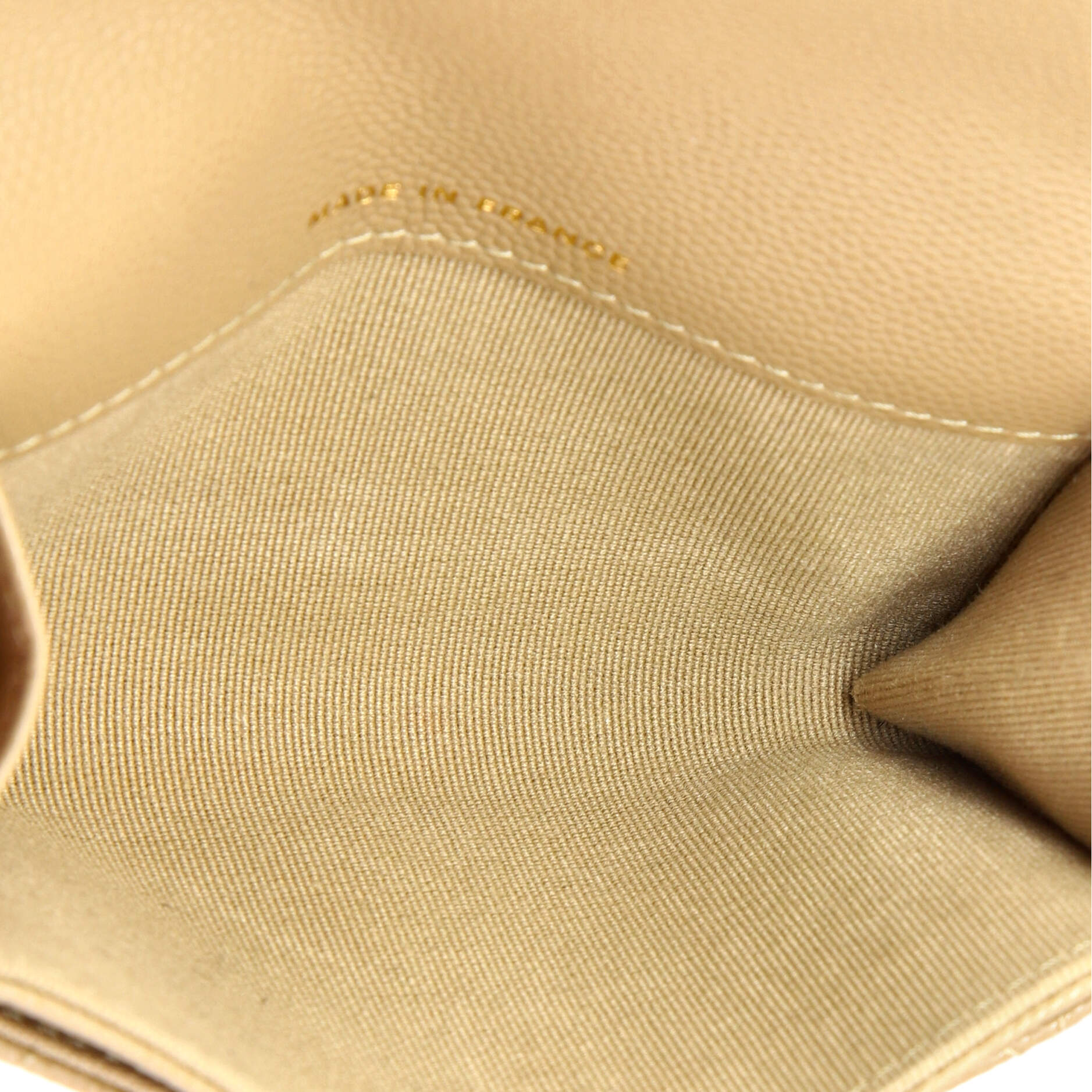 Classic Flap Card Case Quilted Caviar