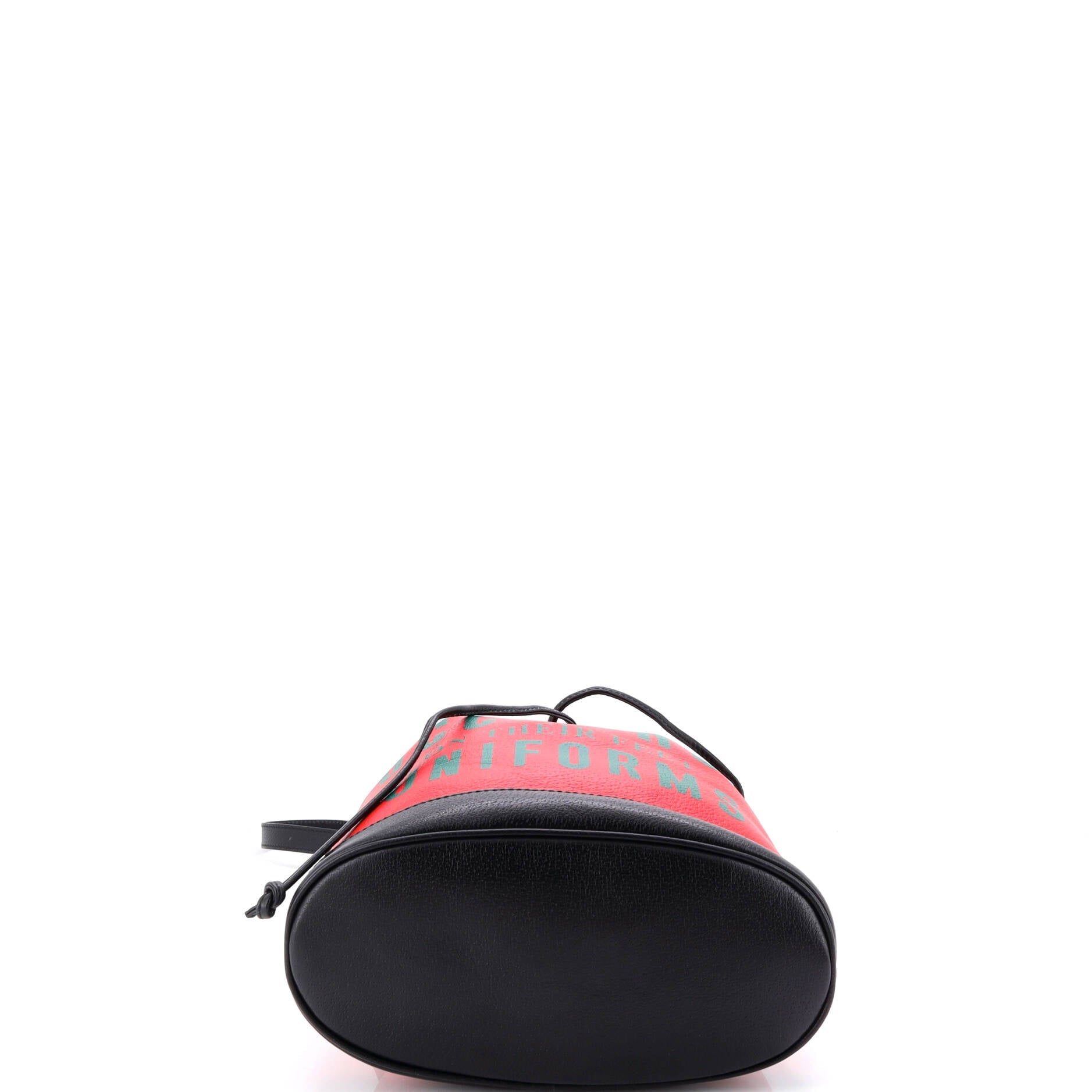 100 Bucket Bag Printed Leather