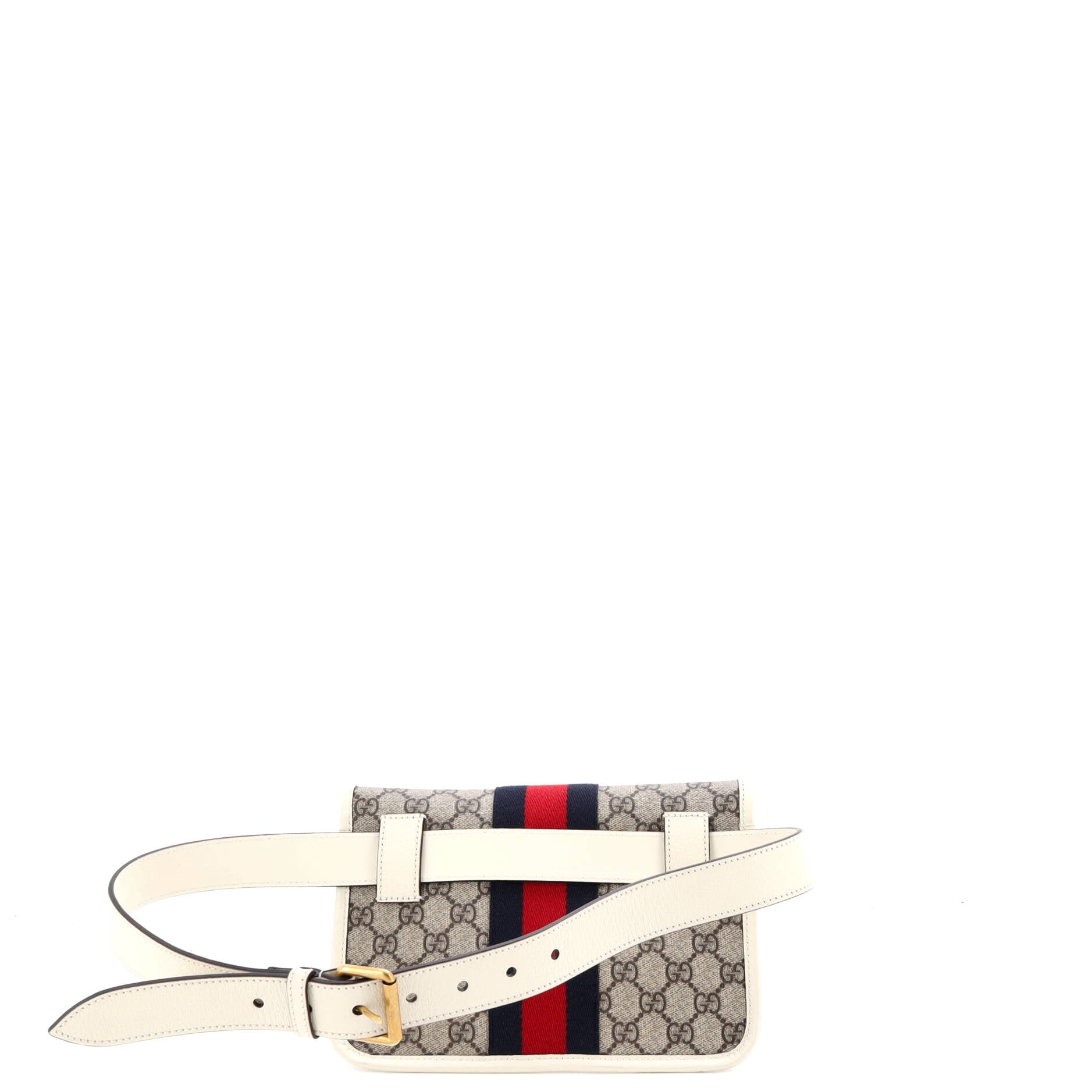 Ophidia Flap Belt Bag GG Coated Canvas with Leather