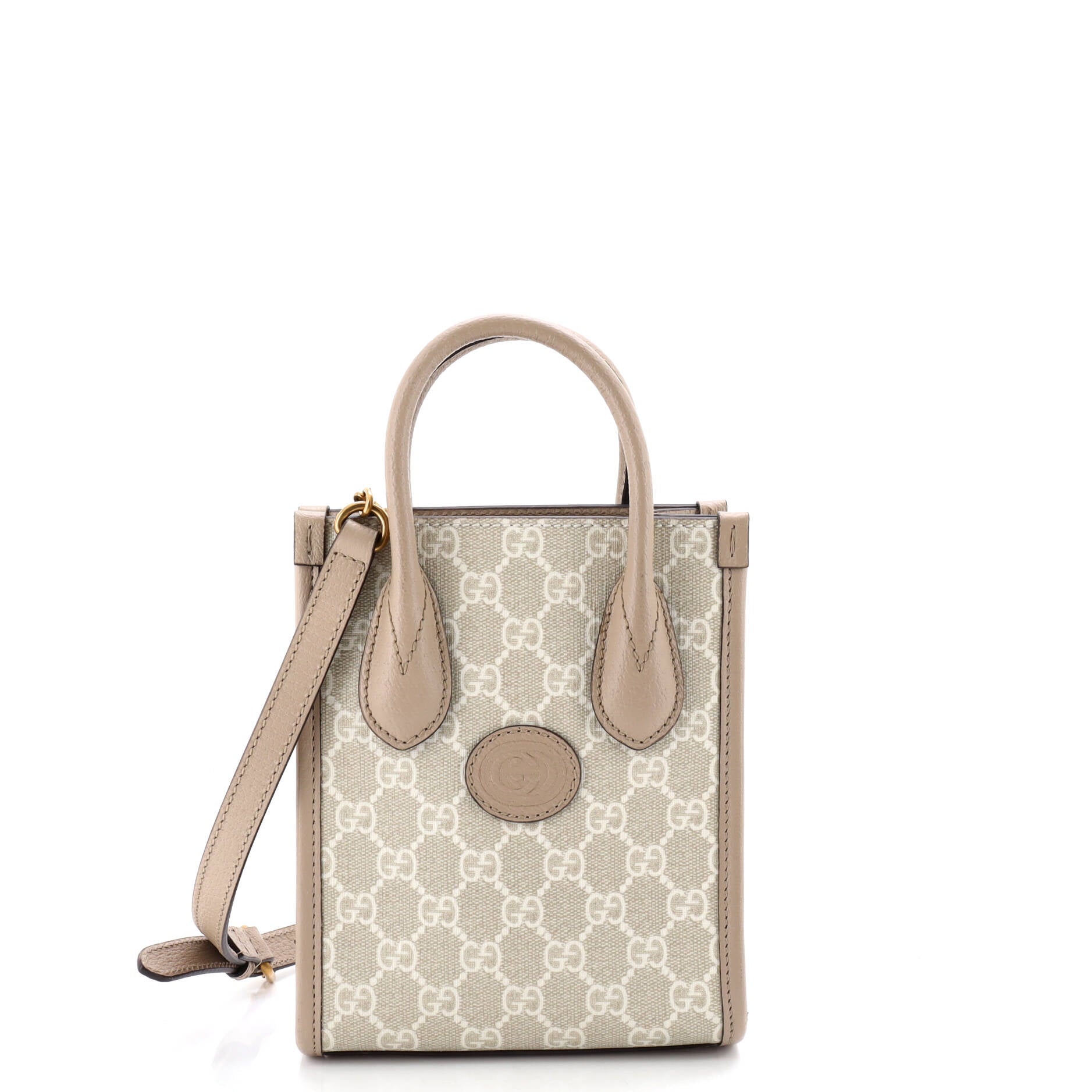 Interlocking G Patch Tote GG Coated Canvas Mini
