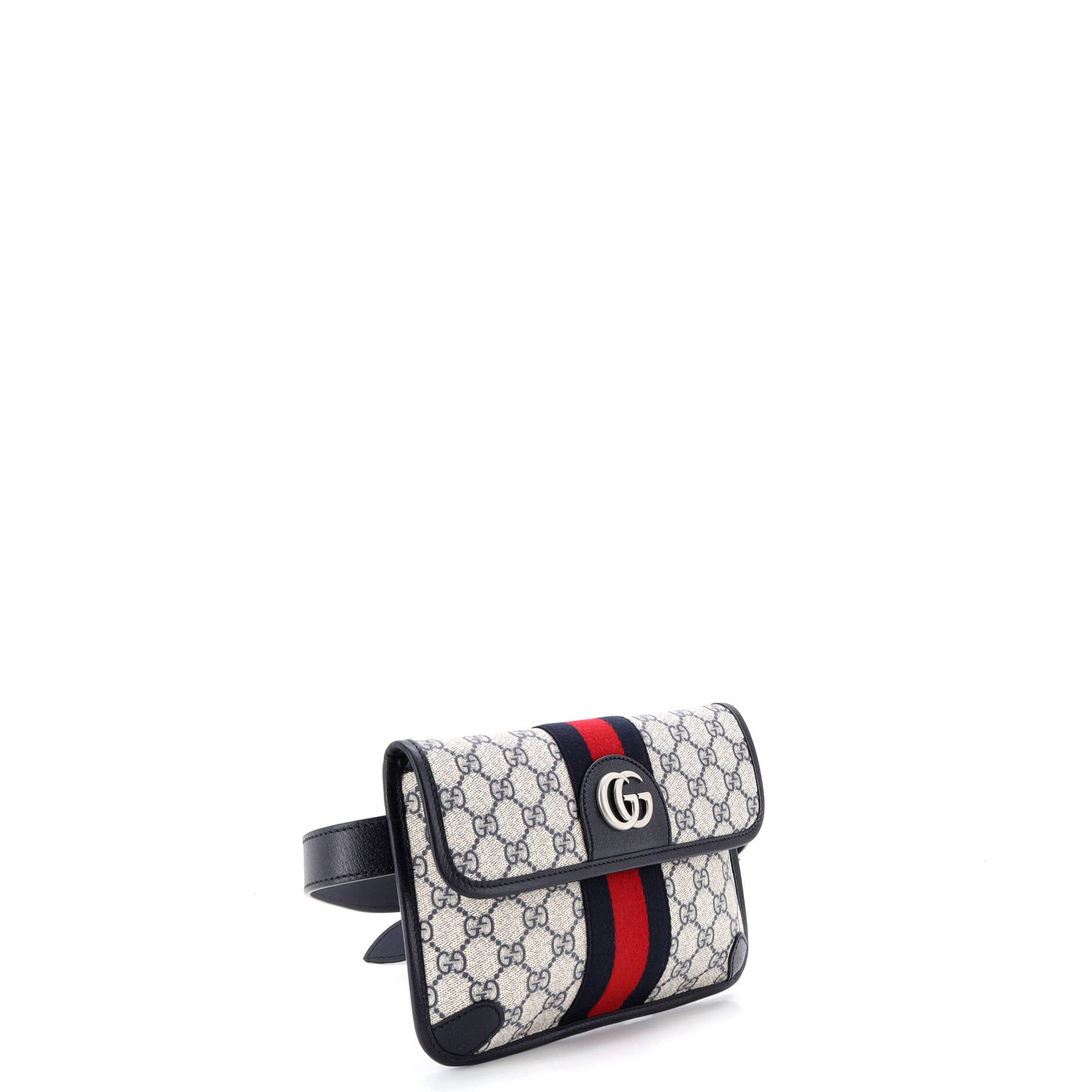 Ophidia Flap Belt Bag GG Coated Canvas with Leather