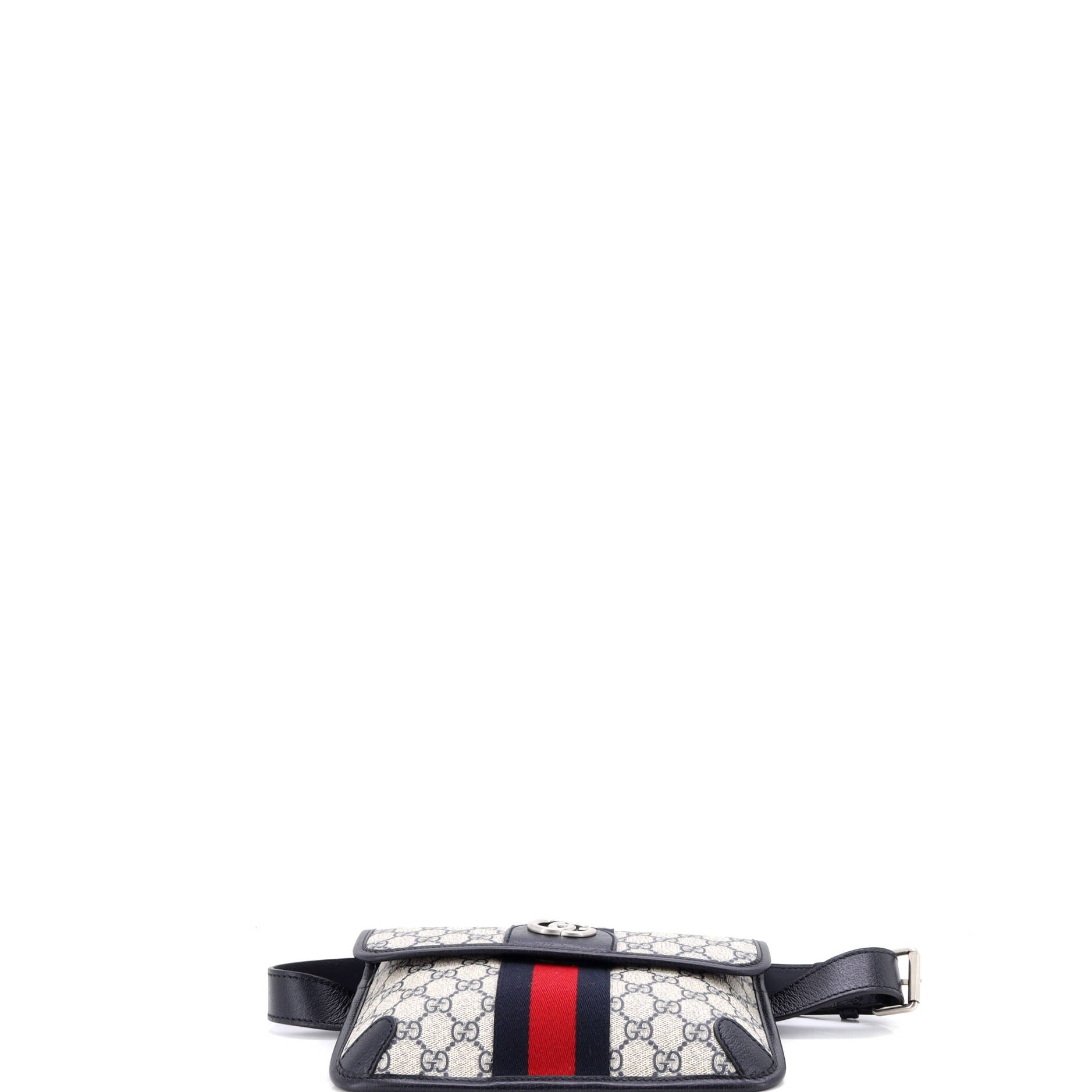 Ophidia Flap Belt Bag GG Coated Canvas with Leather