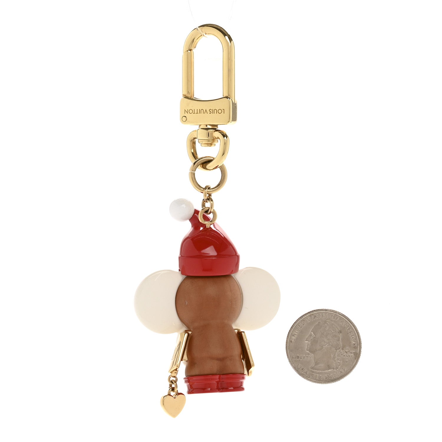 Resin Wood Vivienne Christmas Bag Charm