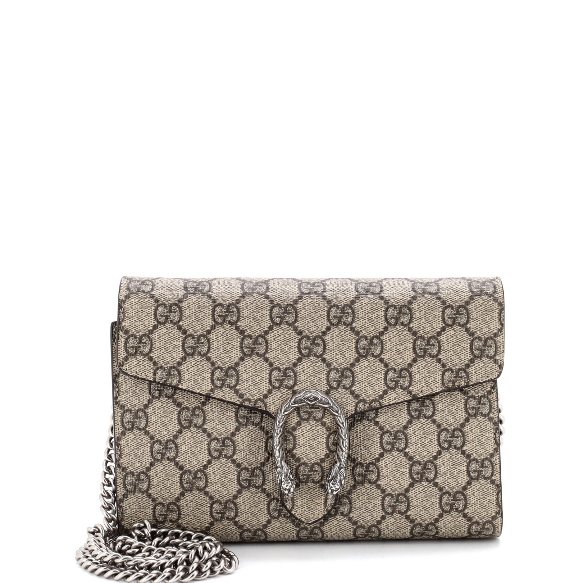 Dionysus Chain Wallet GG Coated Canvas Small