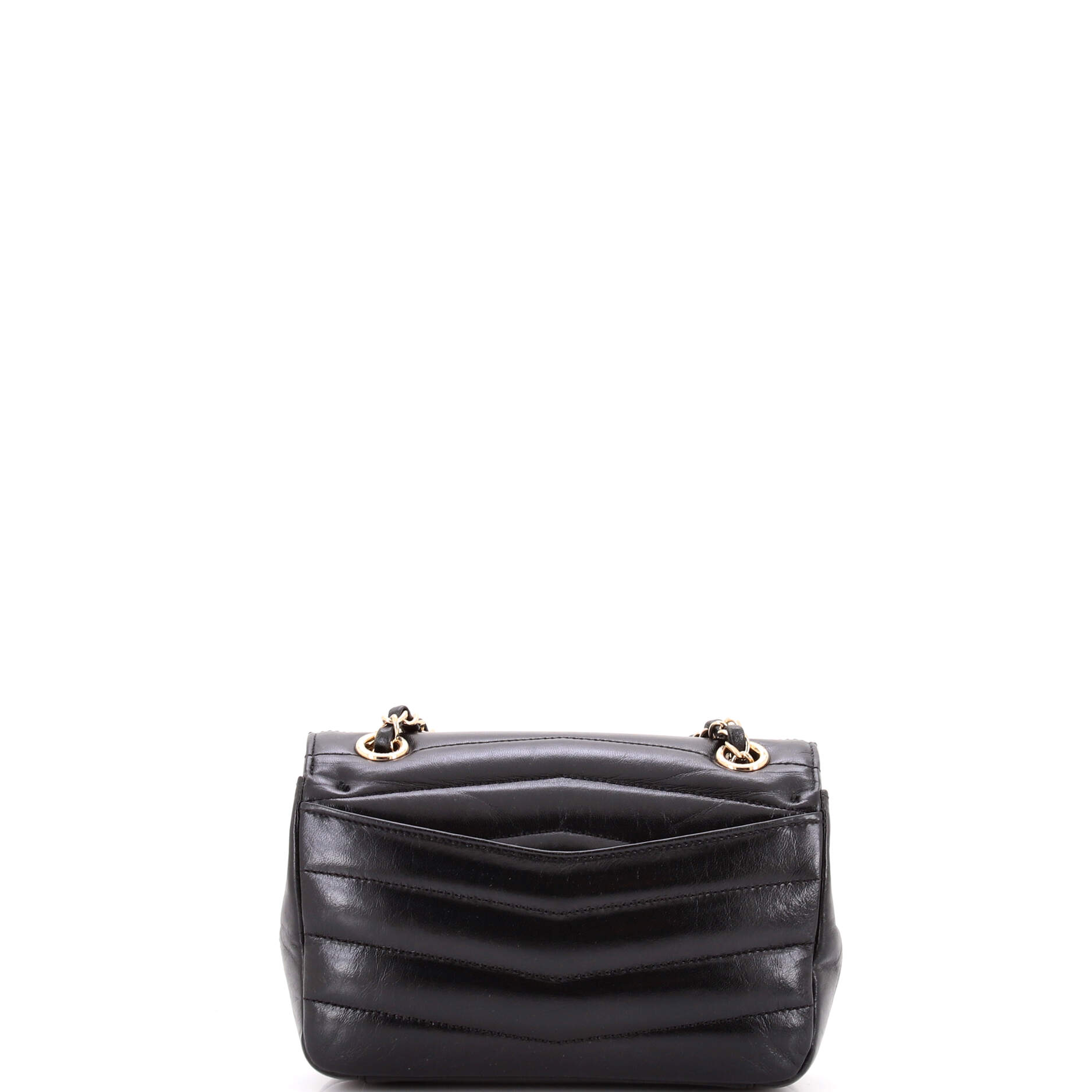 Miroir Flap Bag Chevron Shiny Lambskin Small