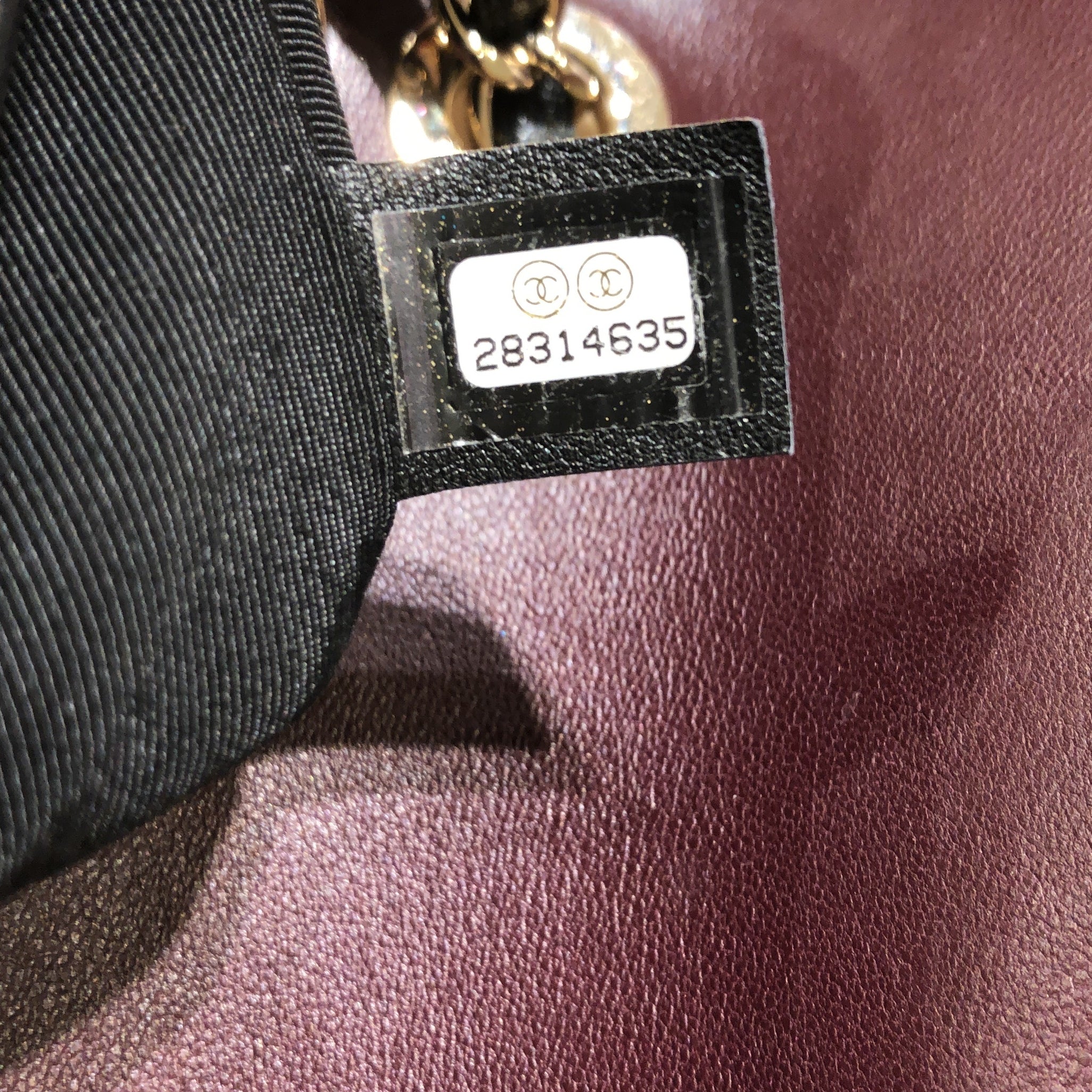 Miroir Flap Bag Chevron Shiny Lambskin Small