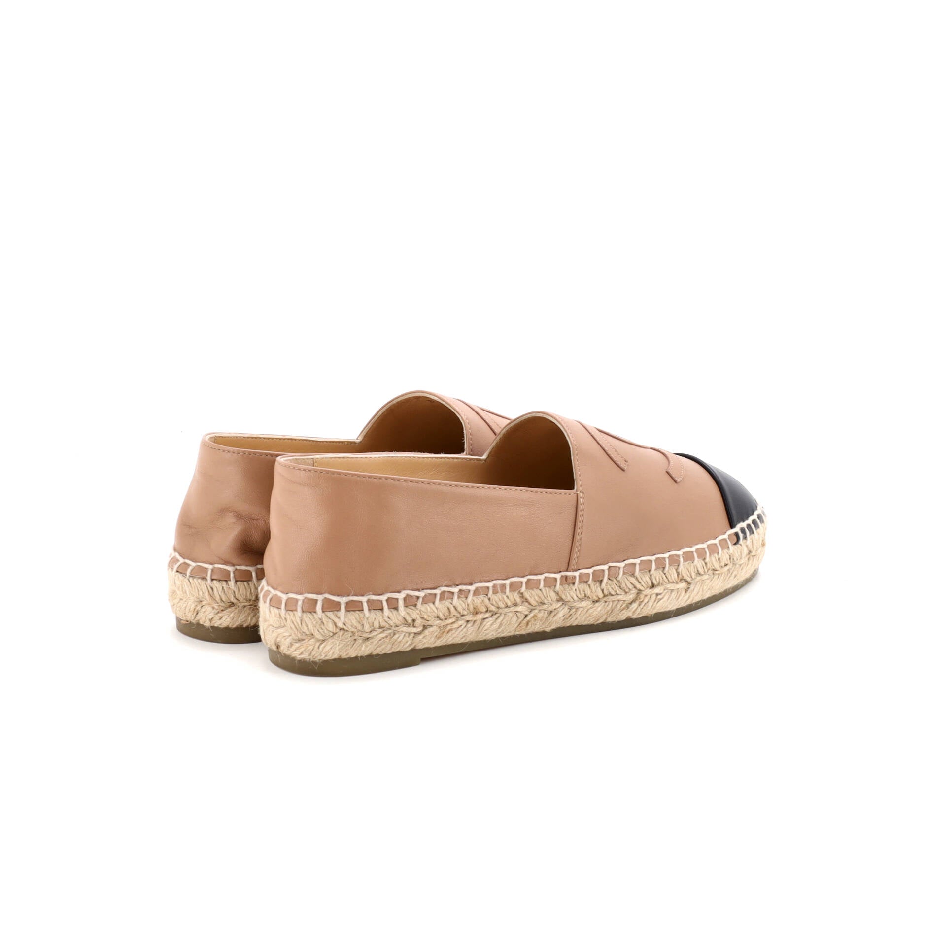 Women's CC Cap Toe Espadrilles Leather