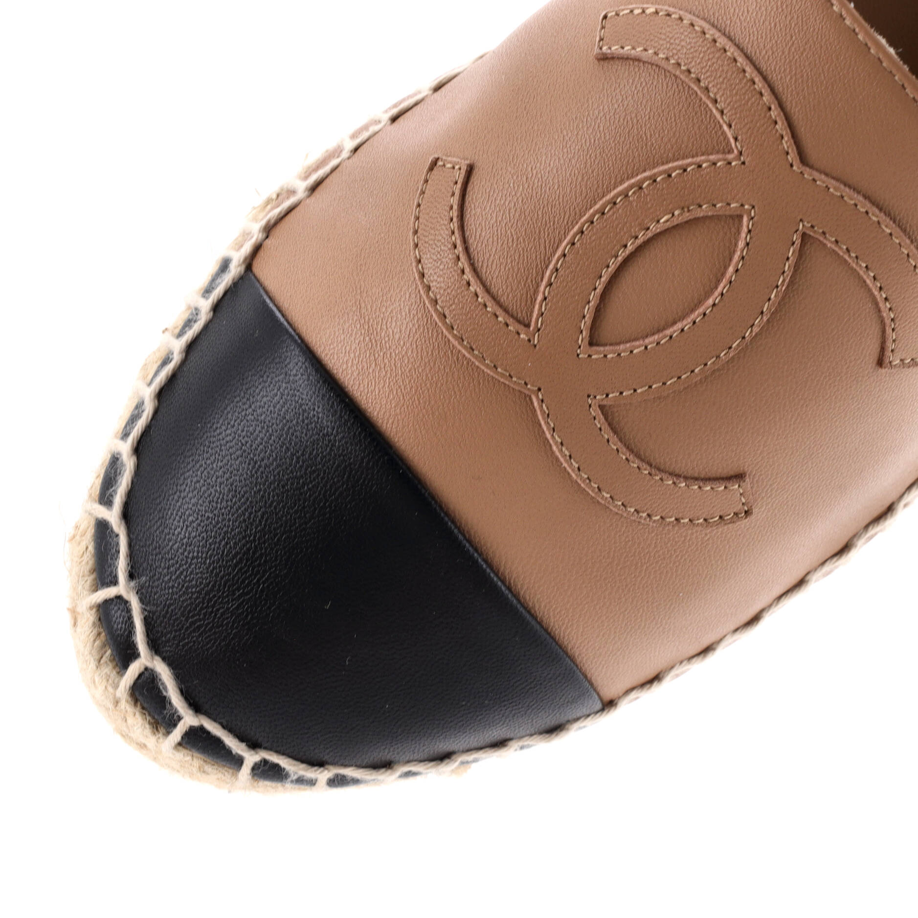 Women's CC Cap Toe Espadrilles Leather