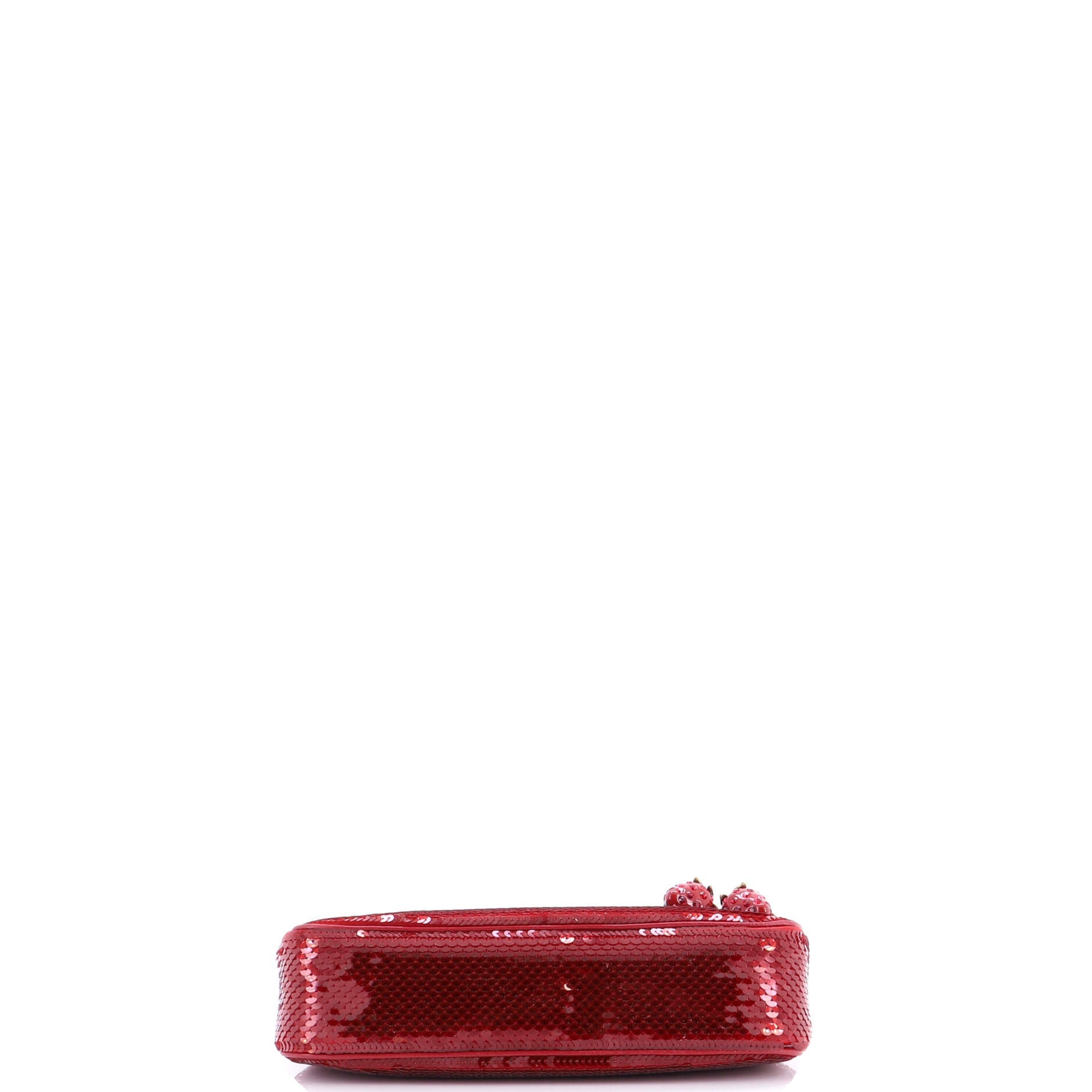 Strawberry Ophidia Shoulder Bag Sequins Small