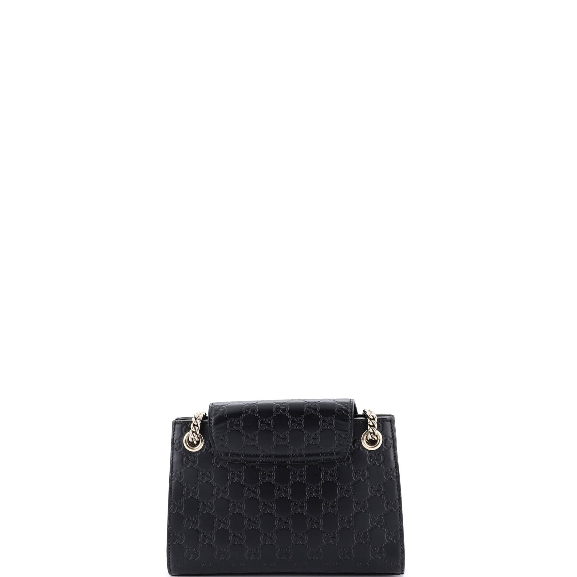 Emily Chain Flap Shoulder Bag Guccissima Leather Small