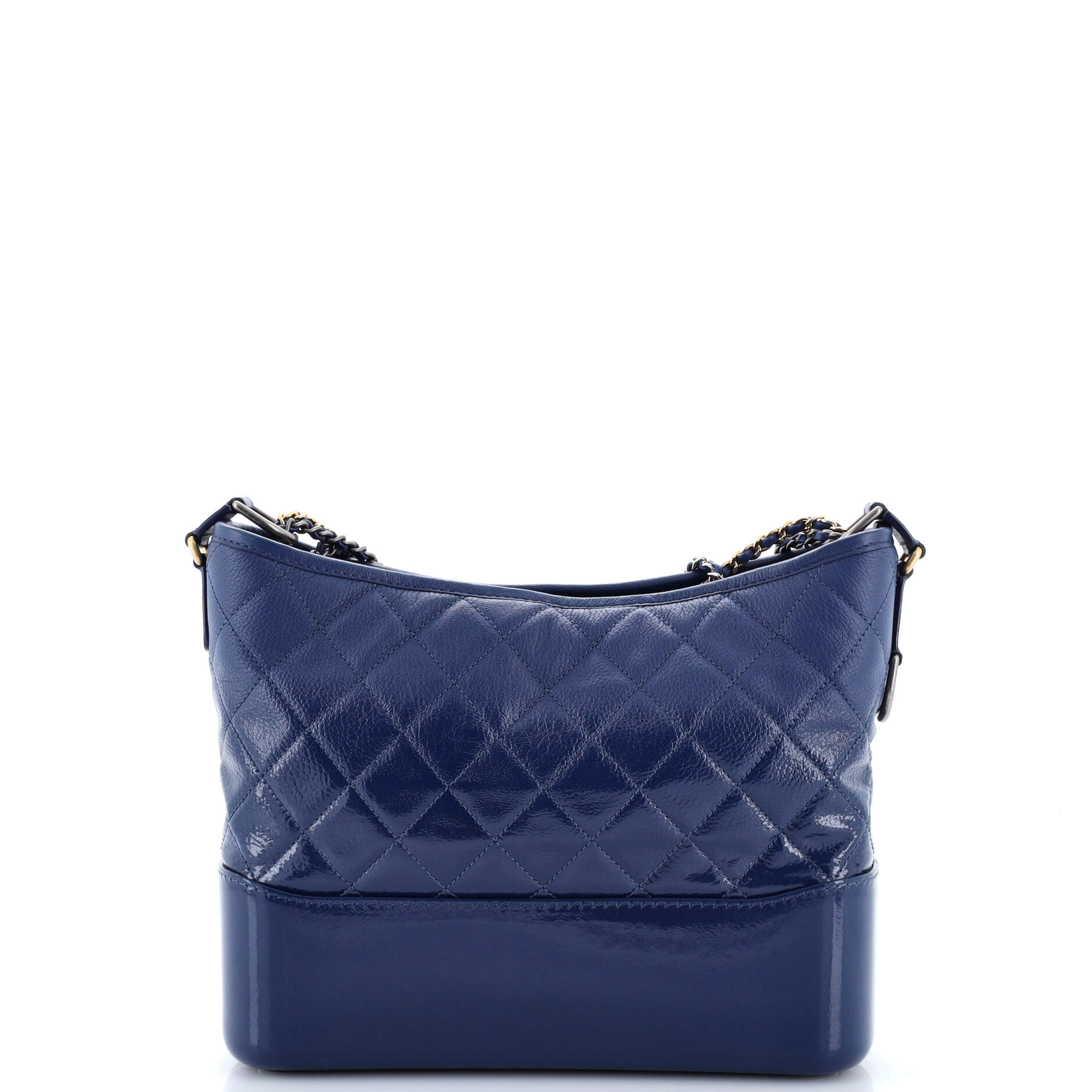 Gabrielle Hobo Quilted Goatskin and Patent Medium