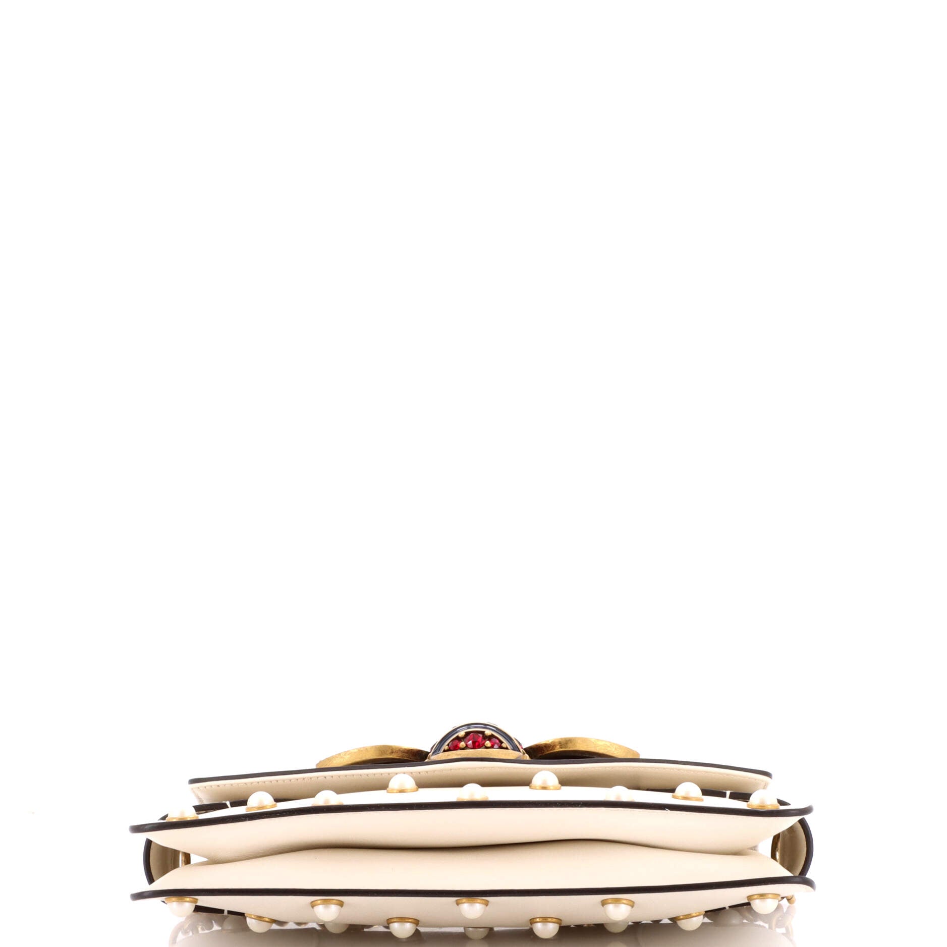 Broadway Pearly Bee Shoulder Bag Embellished Leather Mini