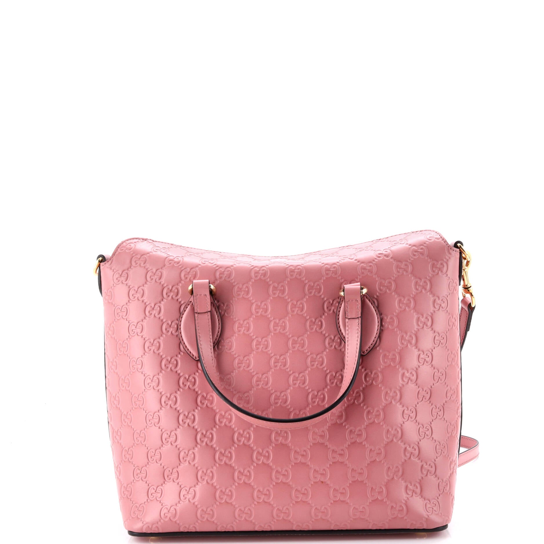 Signature Fold Over Tote Guccissima Leather Medium