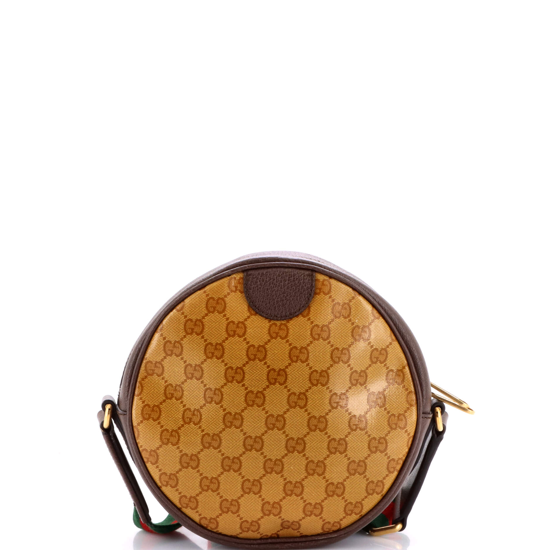 x adidas Ophidia Round Crossbody Bag GG Coated Canvas Small