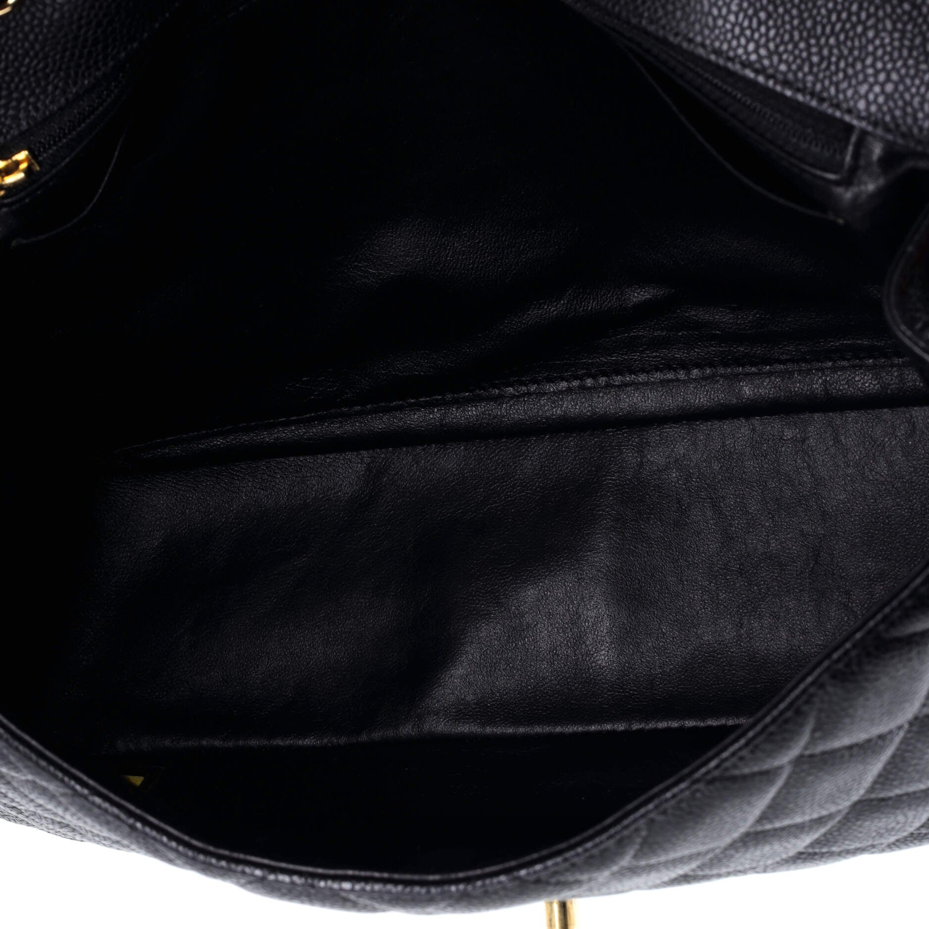 Vintage Classic Single Flap Bag Quilted Caviar Jumbo