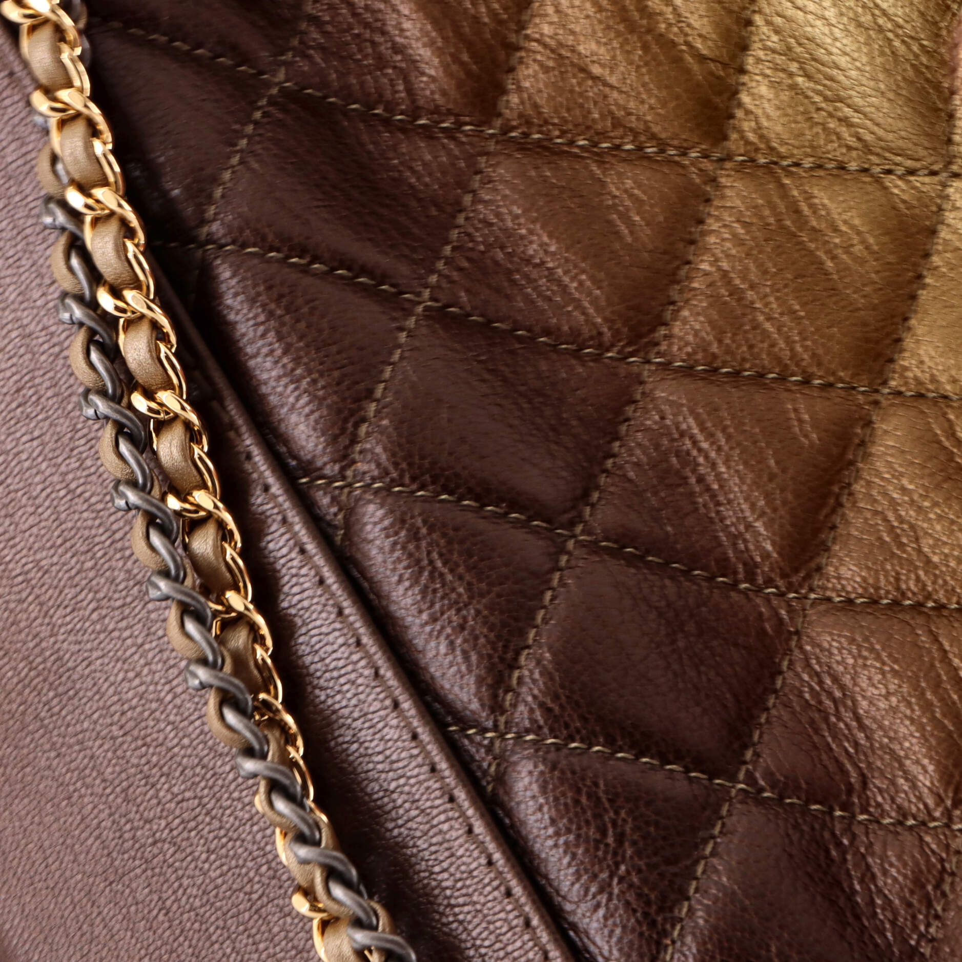 Gabrielle Hobo Quilted Ombre Goatskin Medium
