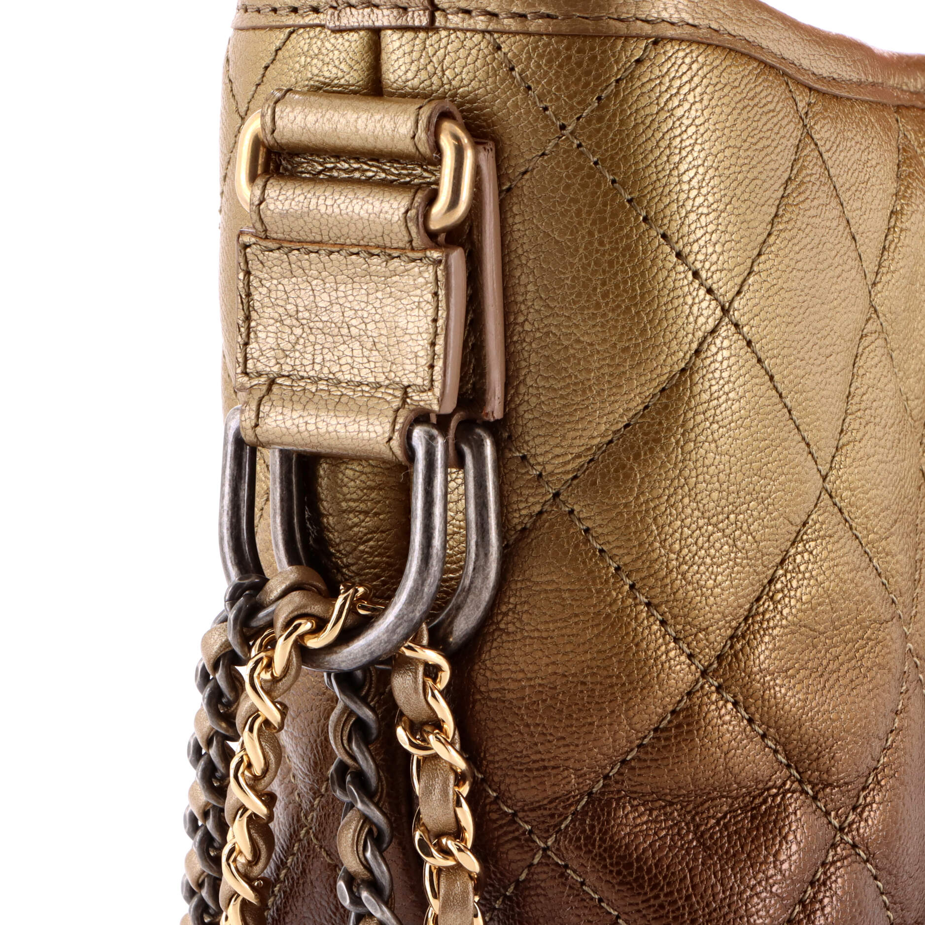 Gabrielle Hobo Quilted Ombre Goatskin Medium