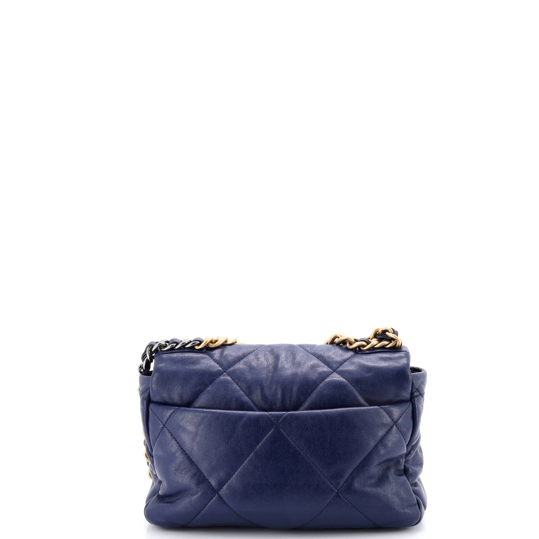 19 Flap Bag Quilted Leather Medium