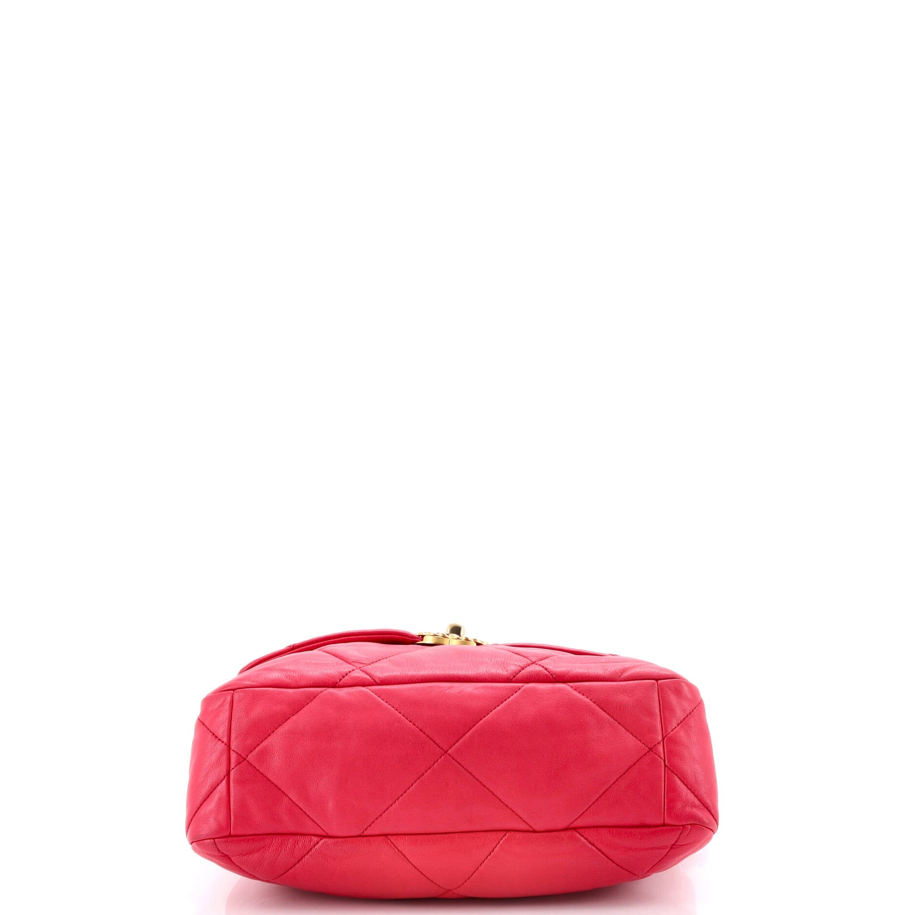 19 Flap Bag Quilted Leather Large