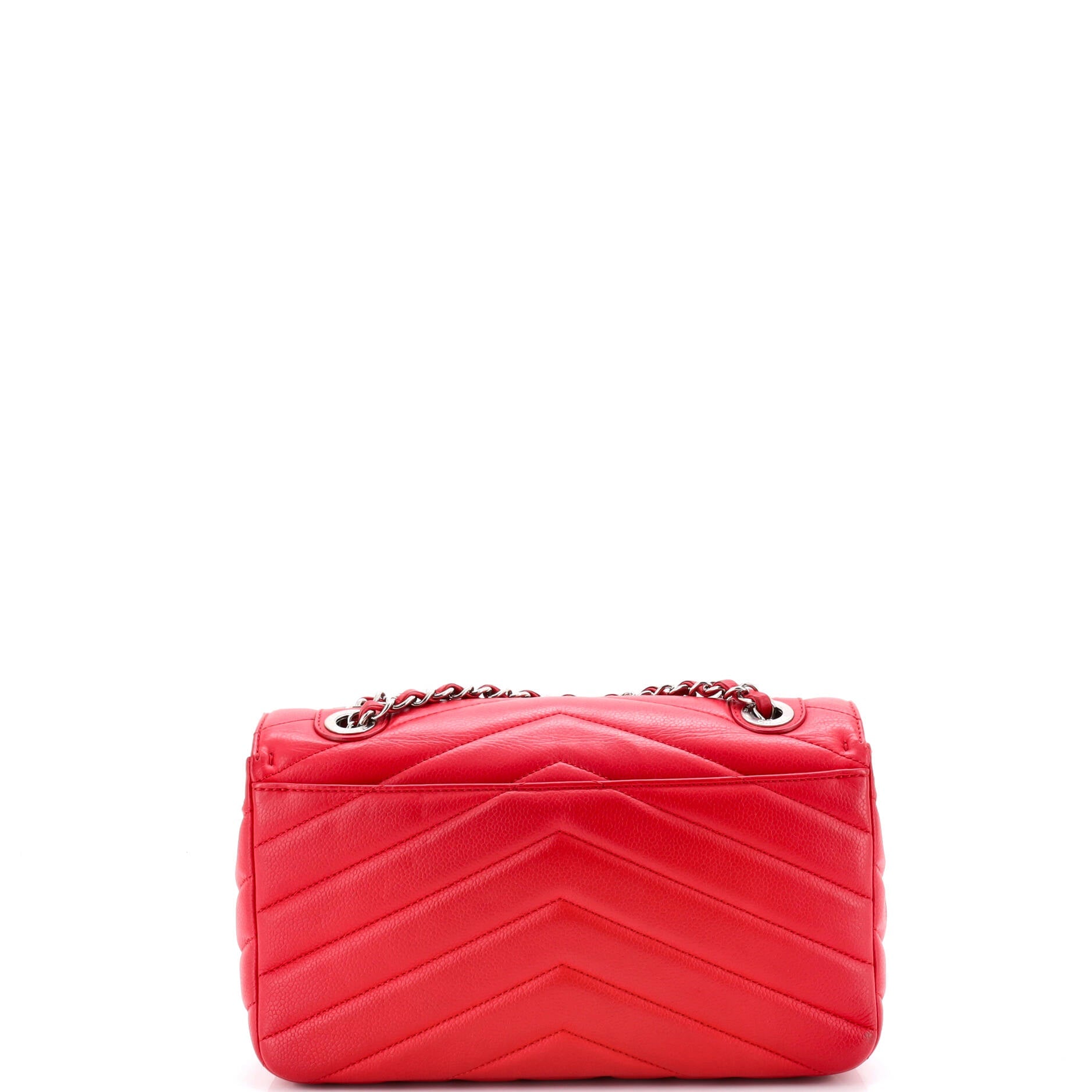 Data Center Envelope Flap Bag Chevron Caviar Large