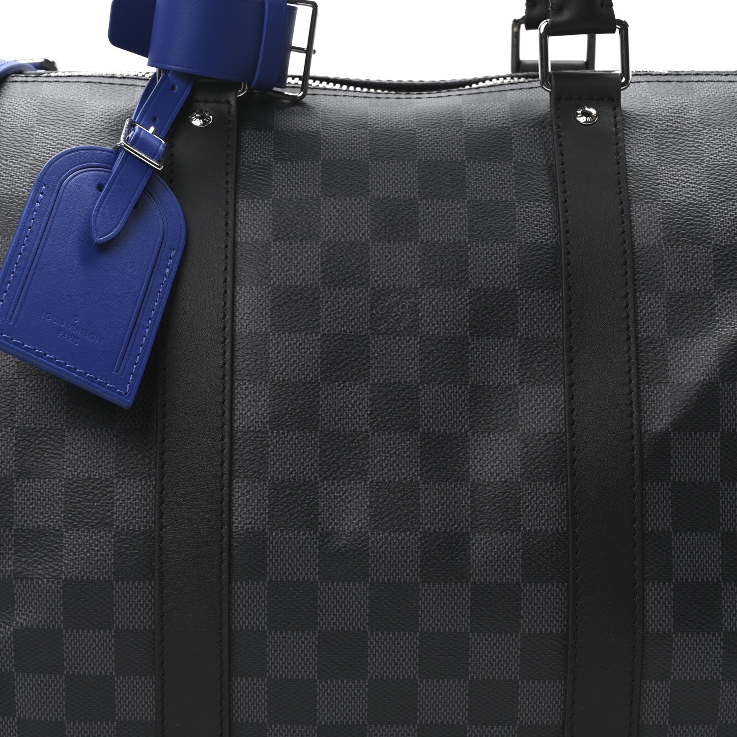 Damier Graphite Keepall Bandouliere 50 Indigo Blue
