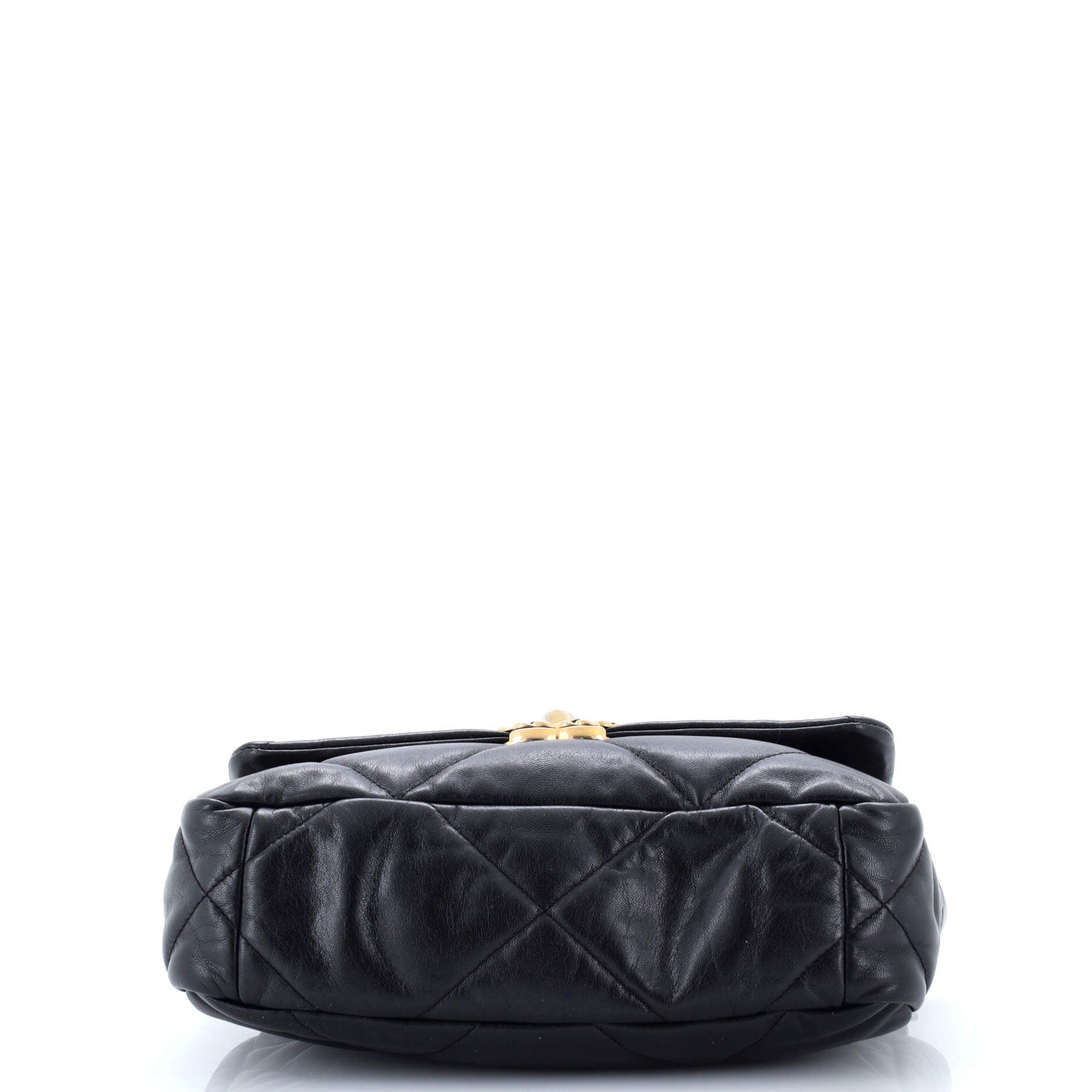 19 Flap Bag Quilted Leather Medium