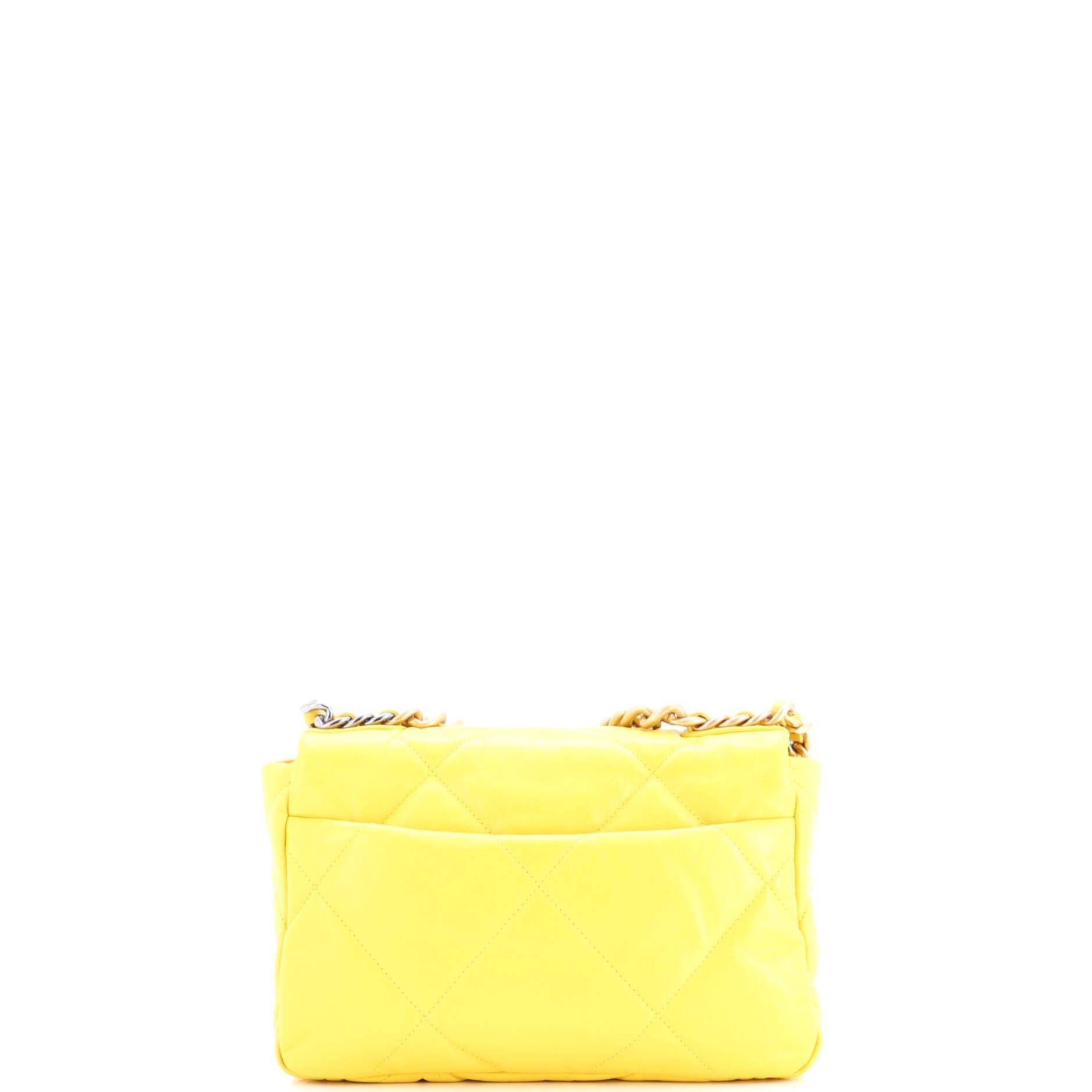 19 Flap Bag Quilted Leather Medium