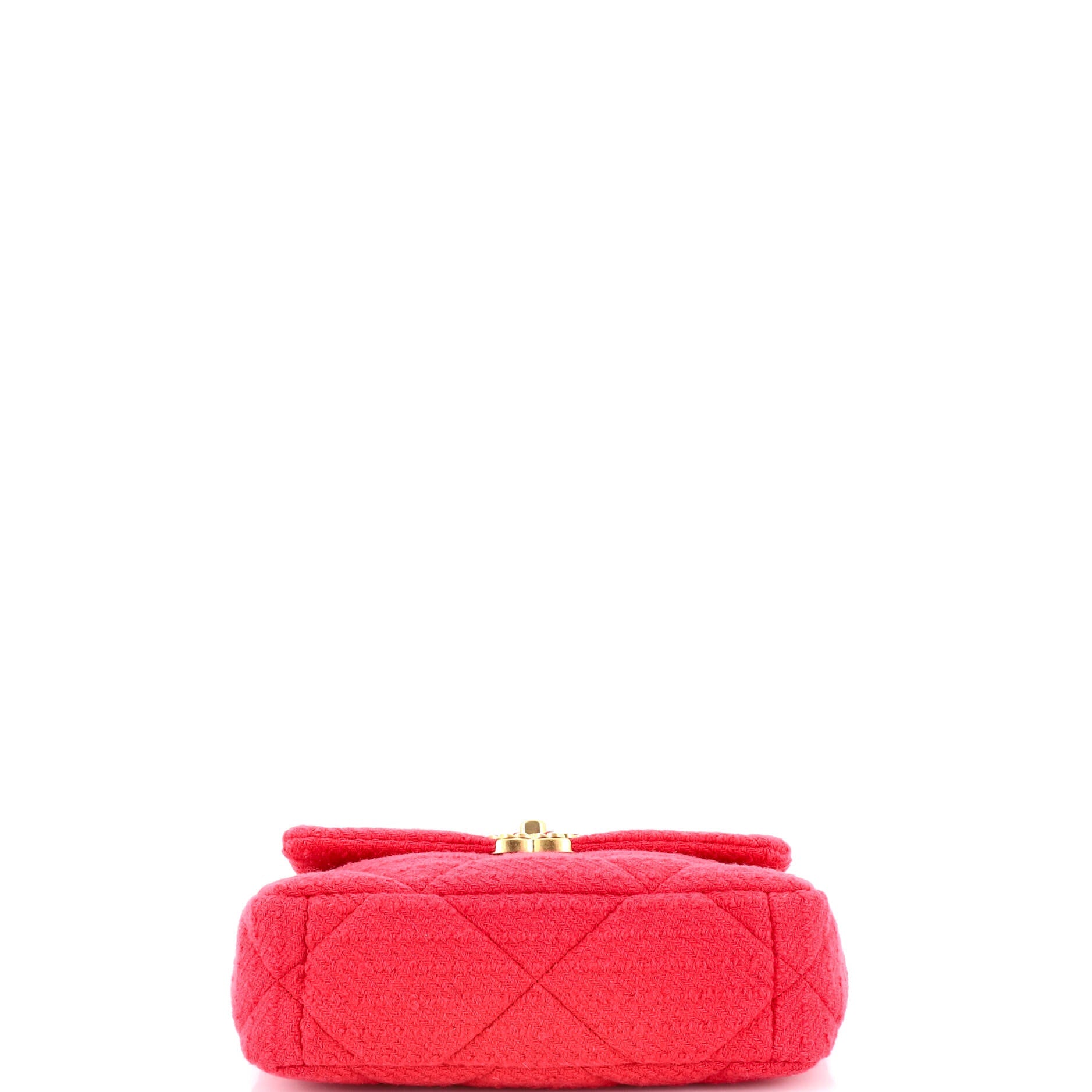 19 Flap Bag Quilted Tweed Medium