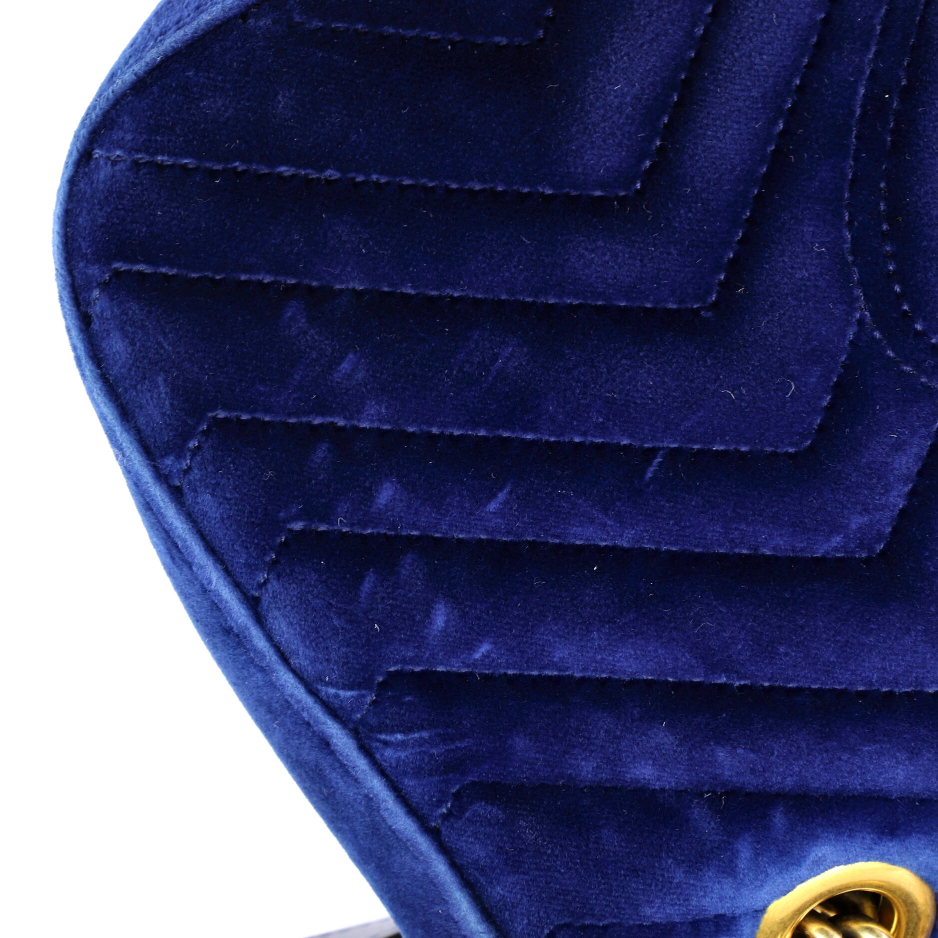 GG Marmont Flap Bag Embroidered Matelasse Velvet Small
