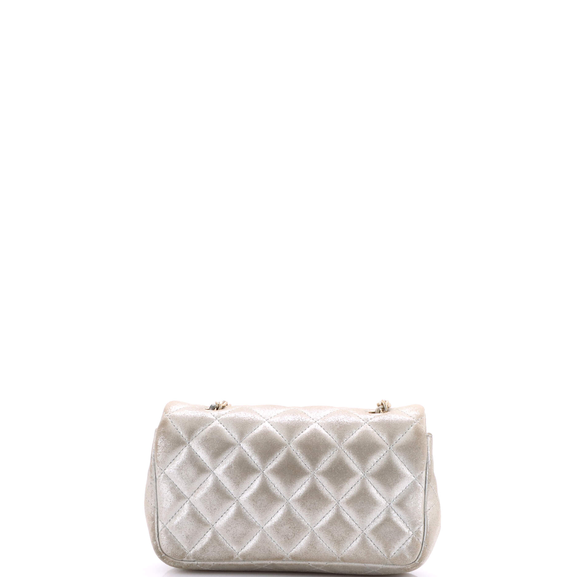 Classic Single Flap Bag Quilted Iridescent Calfskin Extra Mini