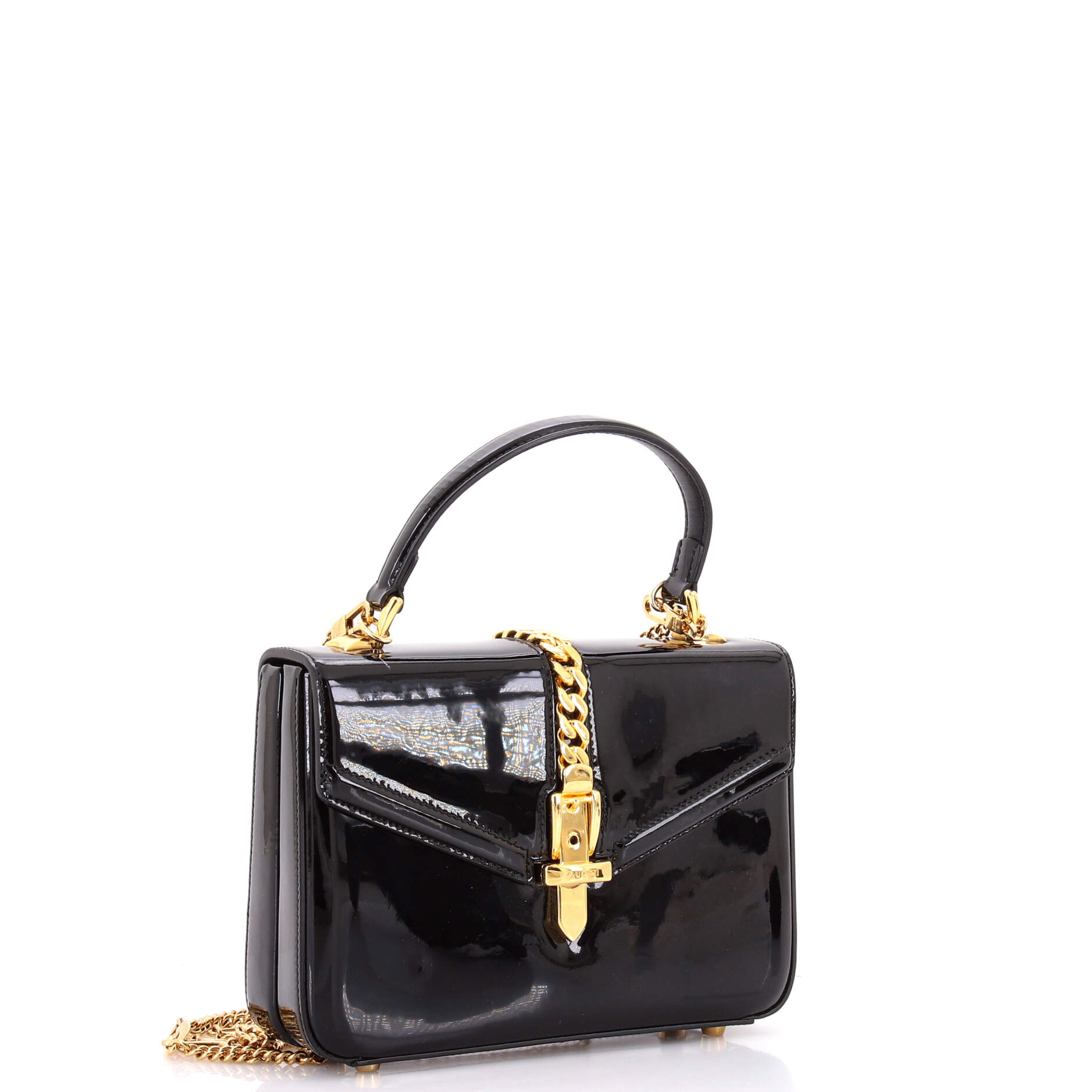 Sylvie 1969 Top Handle Bag Patent Mini