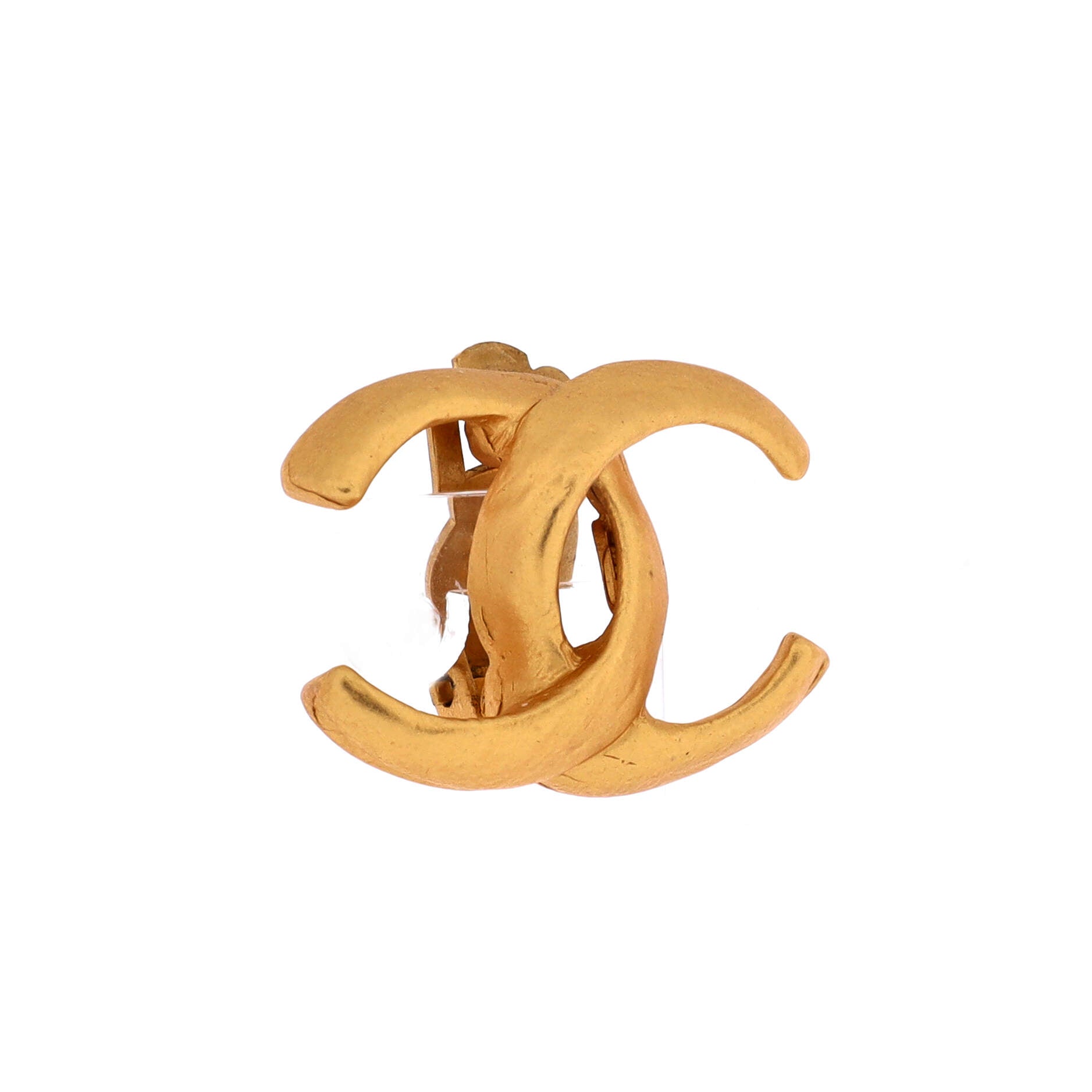 Vintage CC Clip-On Earrings Metal