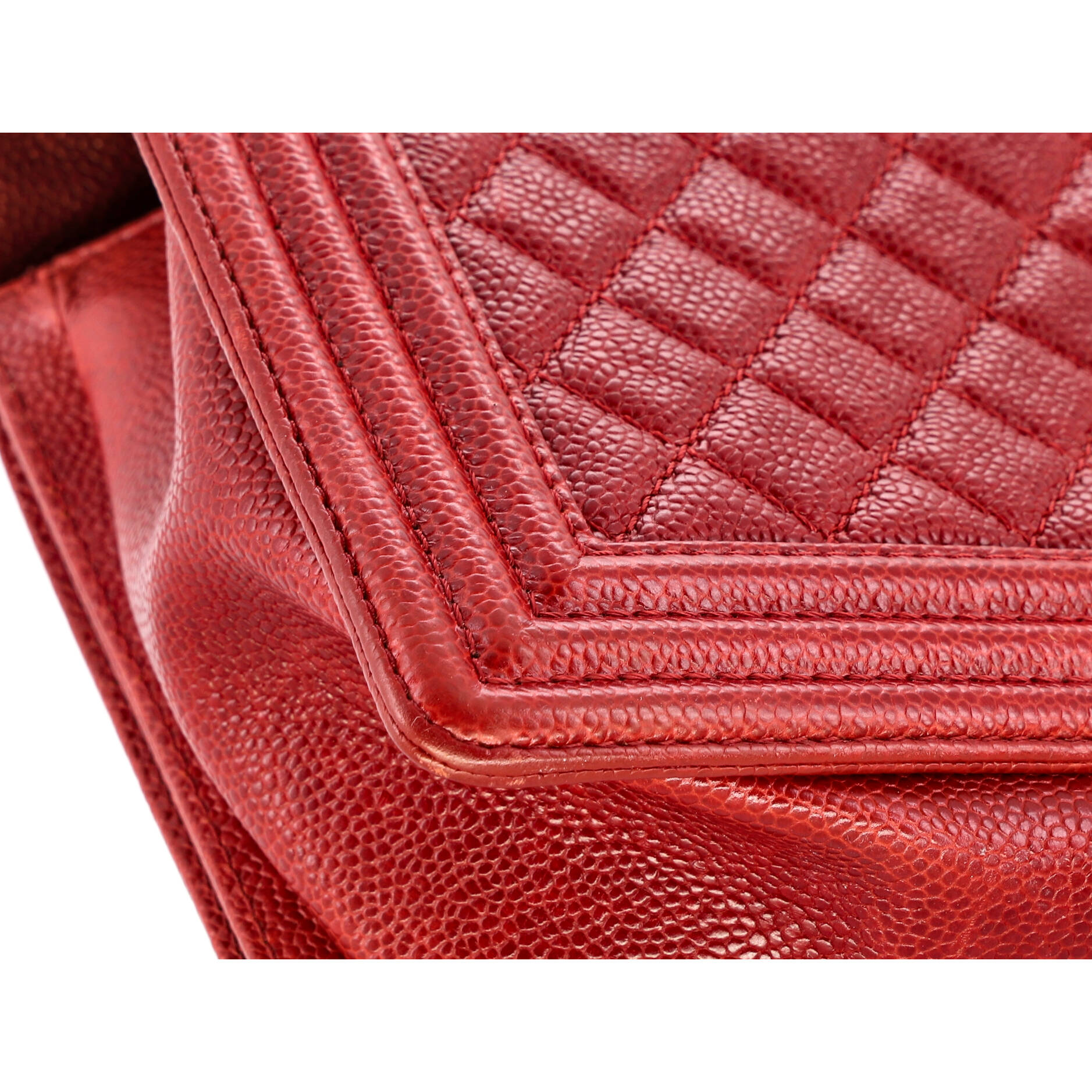 Boy Flap Bag Quilted Caviar New Medium