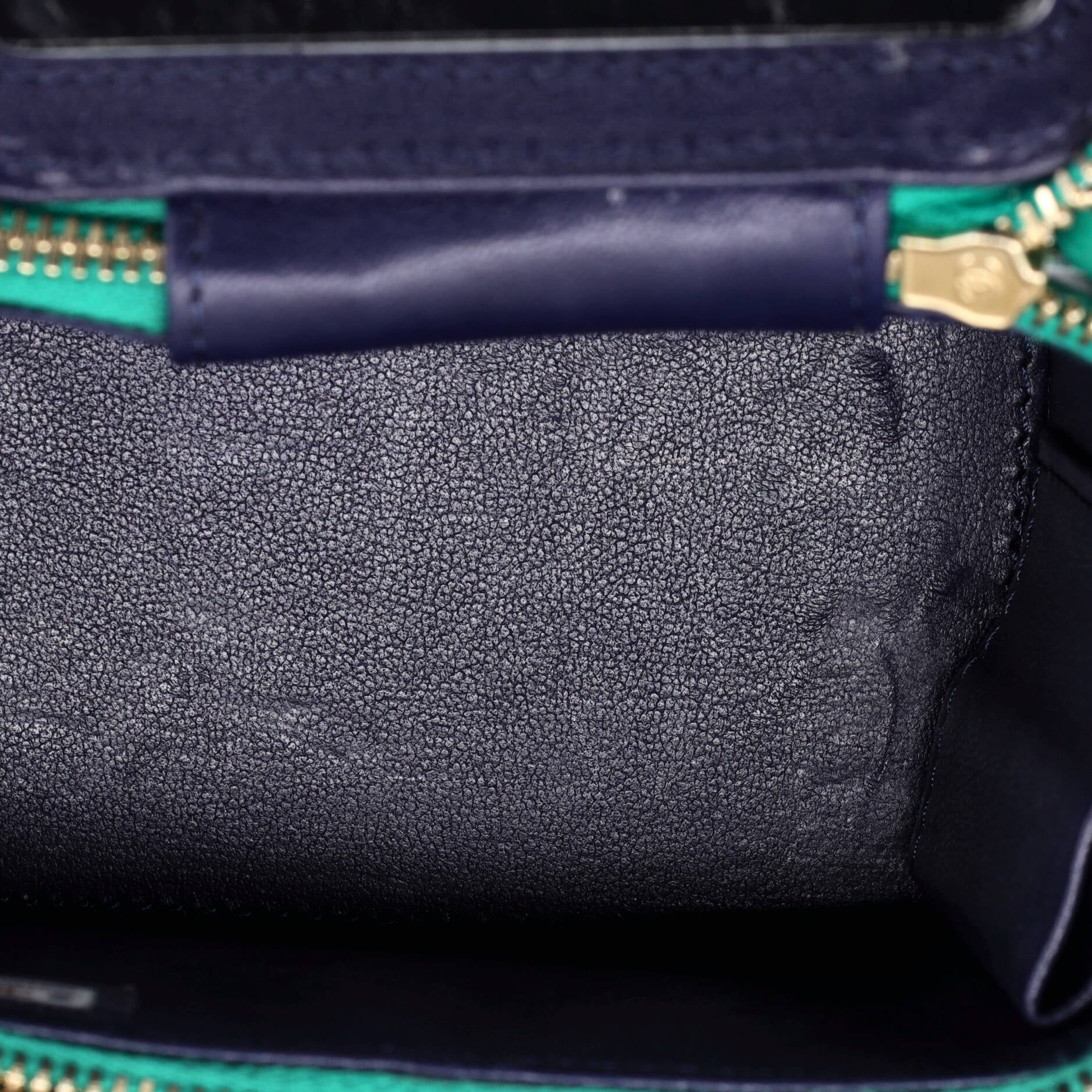 Classic Top Handle Vanity Case with Chain Quilted Lambskin Mini