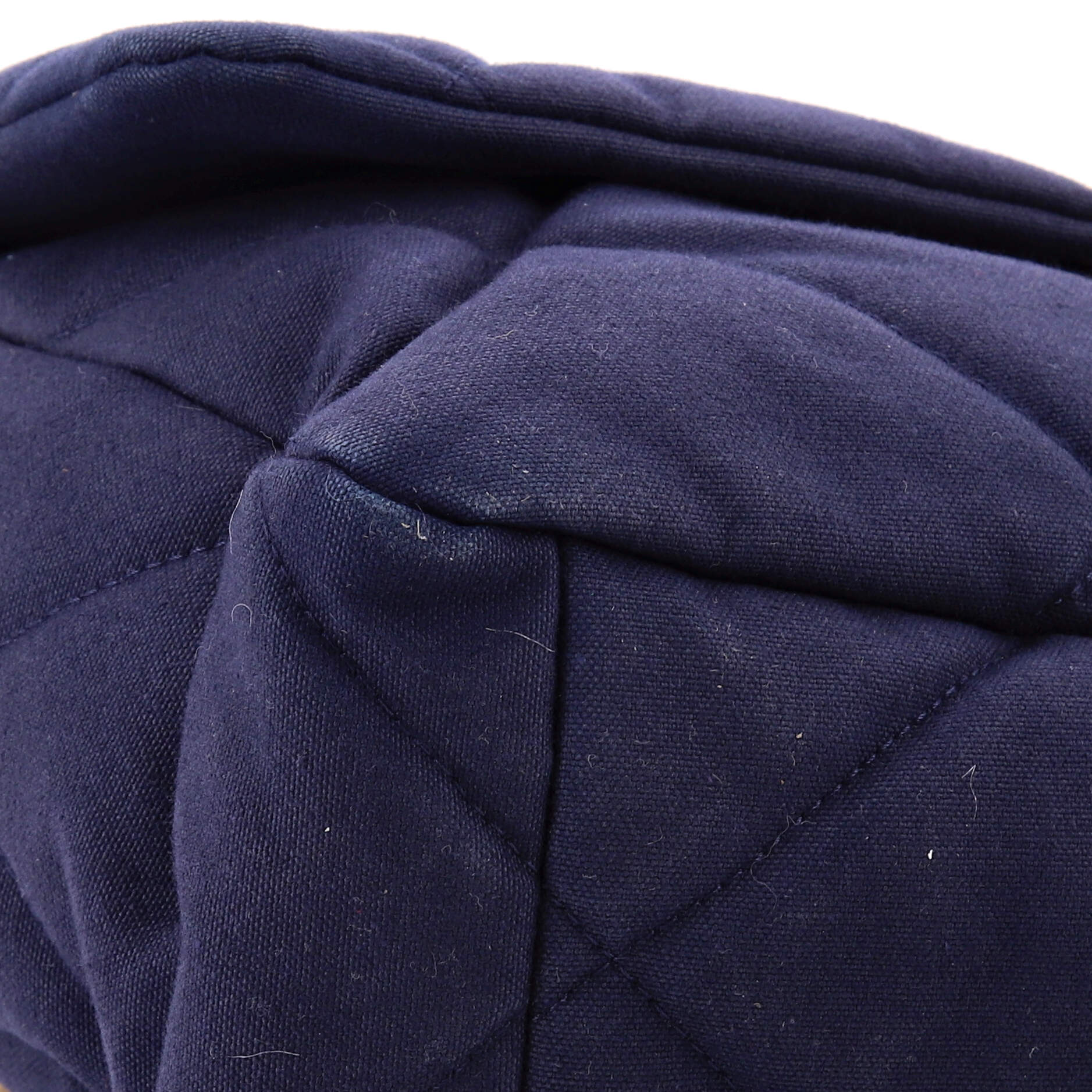 19 Flap Bag Quilted Canvas Large