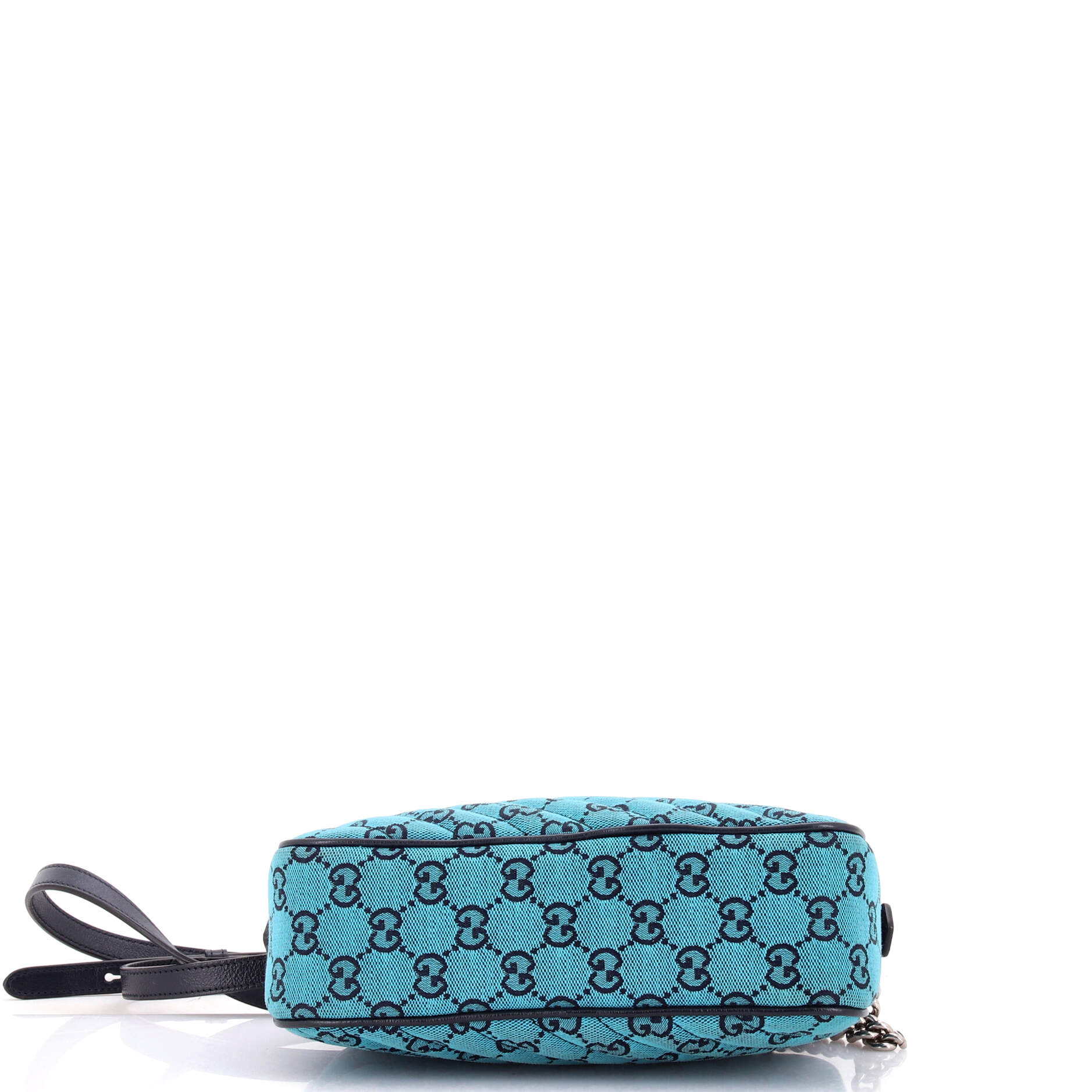 GG Marmont Shoulder Bag Diagonal Quilted GG Canvas with Leather Small