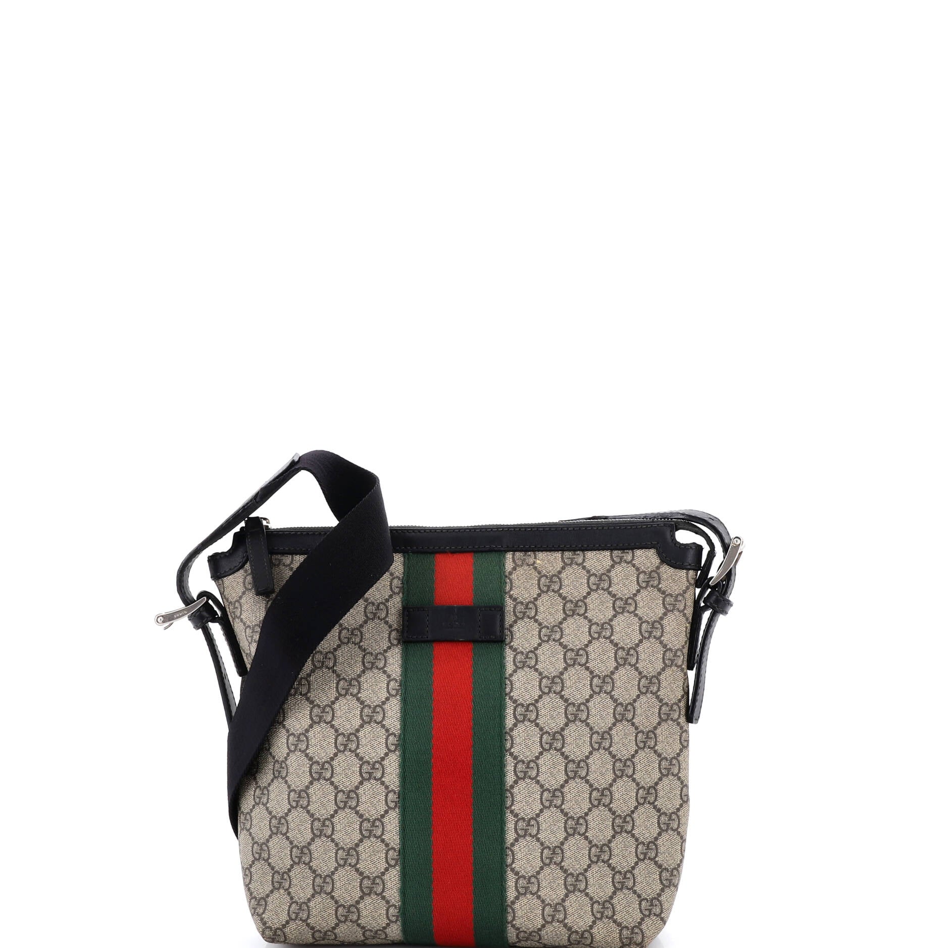 Web Messenger Bag GG Coated Canvas Small
