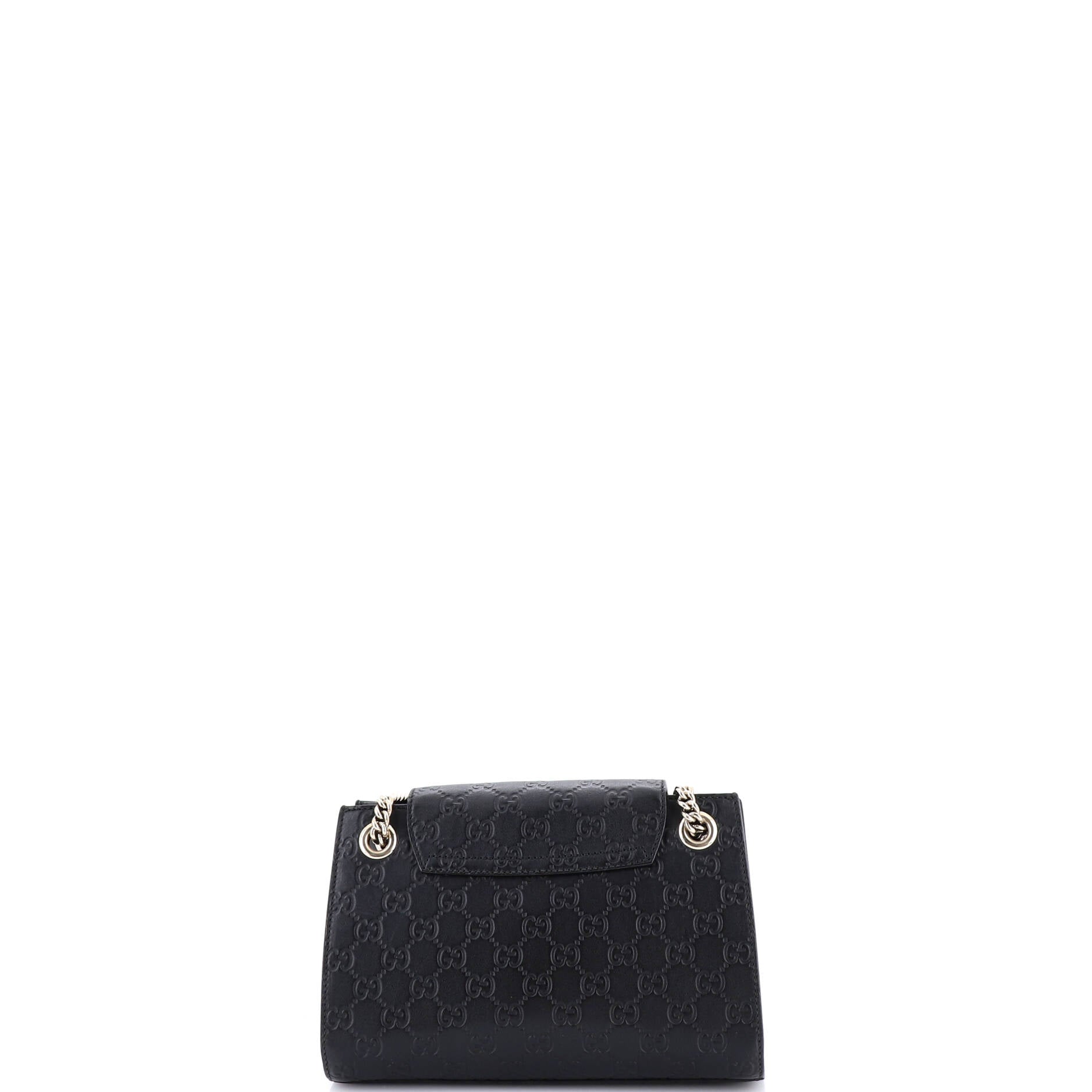 Emily Chain Flap Shoulder Bag Guccissima Leather Small