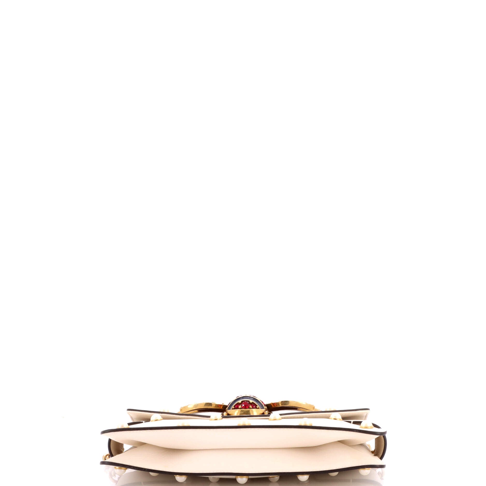 Broadway Pearly Bee Shoulder Bag Embellished Leather Mini