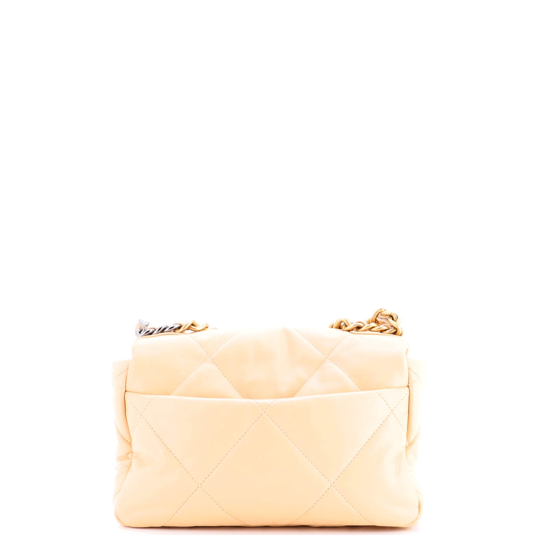 19 Flap Bag Quilted Leather Medium