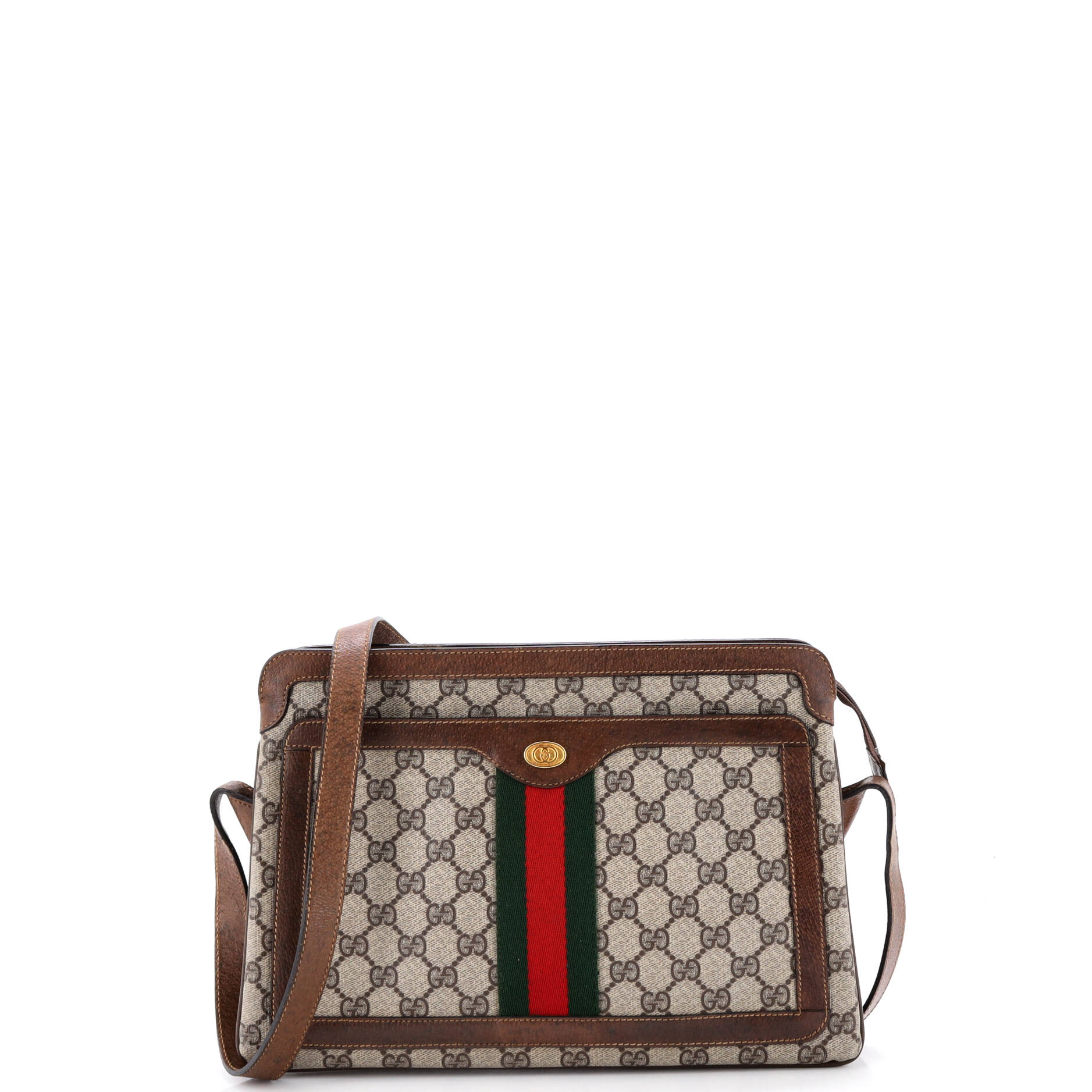 Ophidia Zip Shoulder Bag GG Coated Canvas Medium