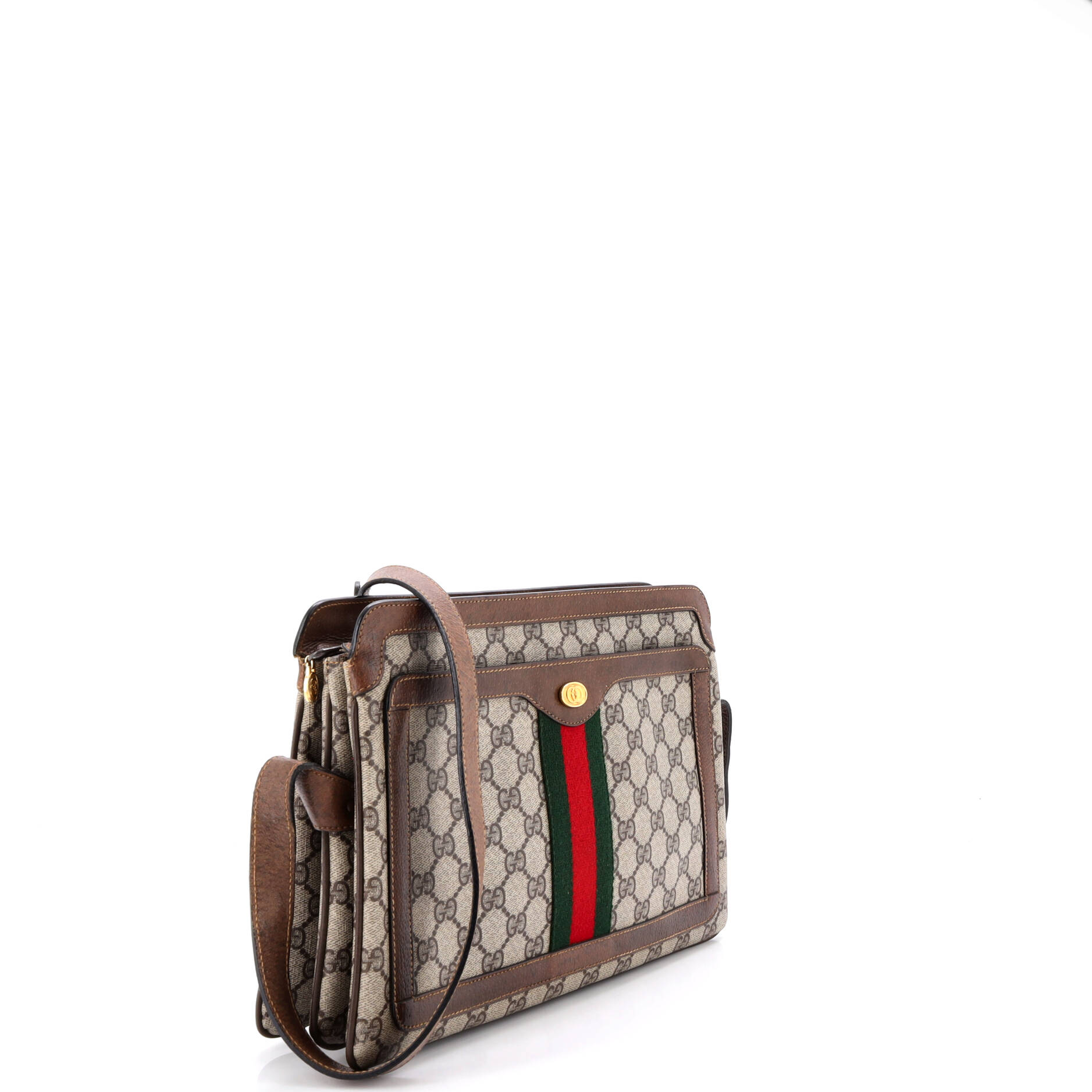 Ophidia Zip Shoulder Bag GG Coated Canvas Medium