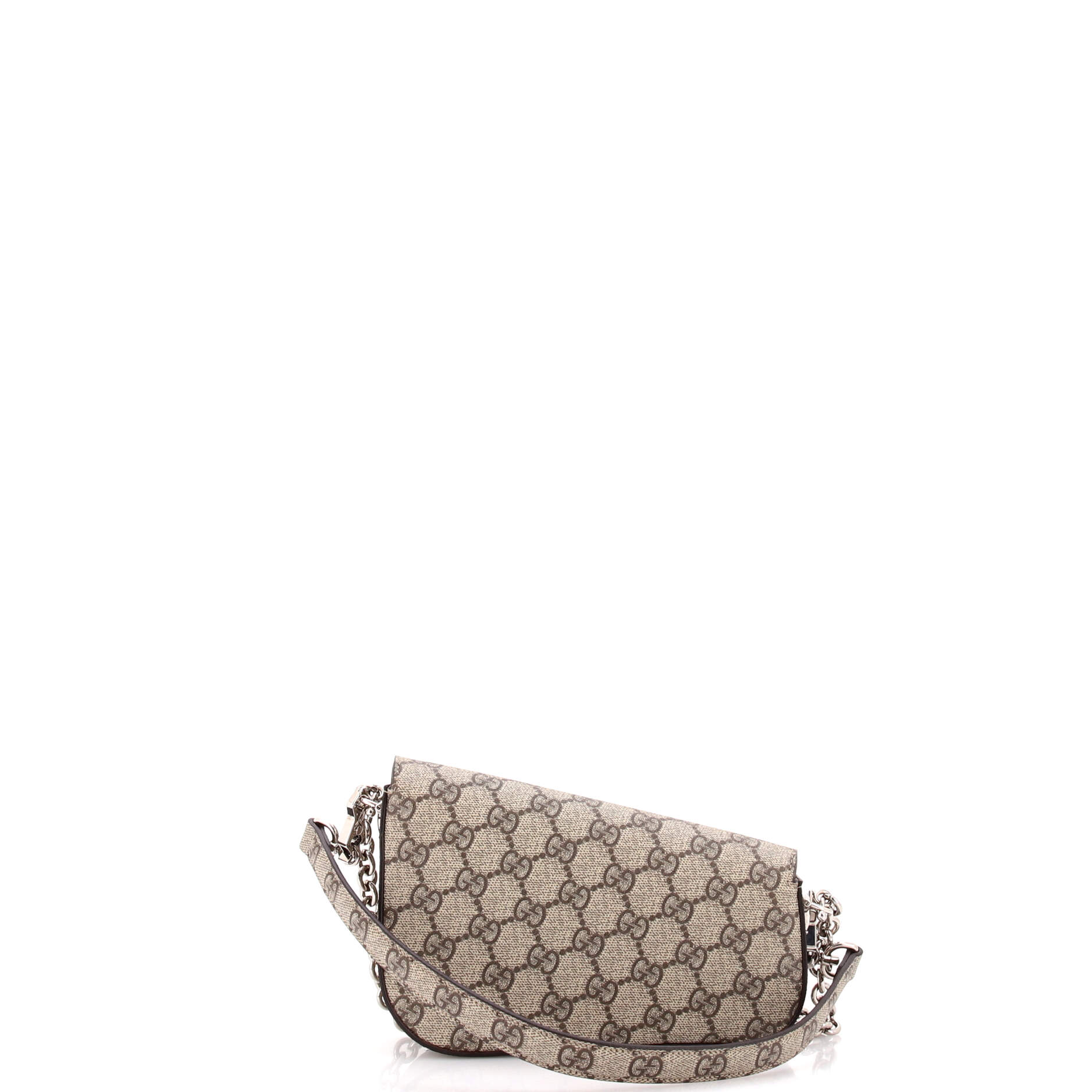 Horsebit 1955 Asymmetric Shoulder Bag GG Coated Canvas Mini