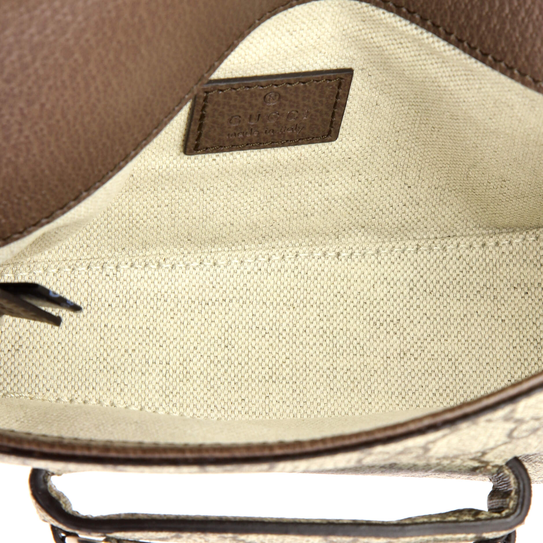 Horsebit 1955 Asymmetric Shoulder Bag GG Coated Canvas Mini