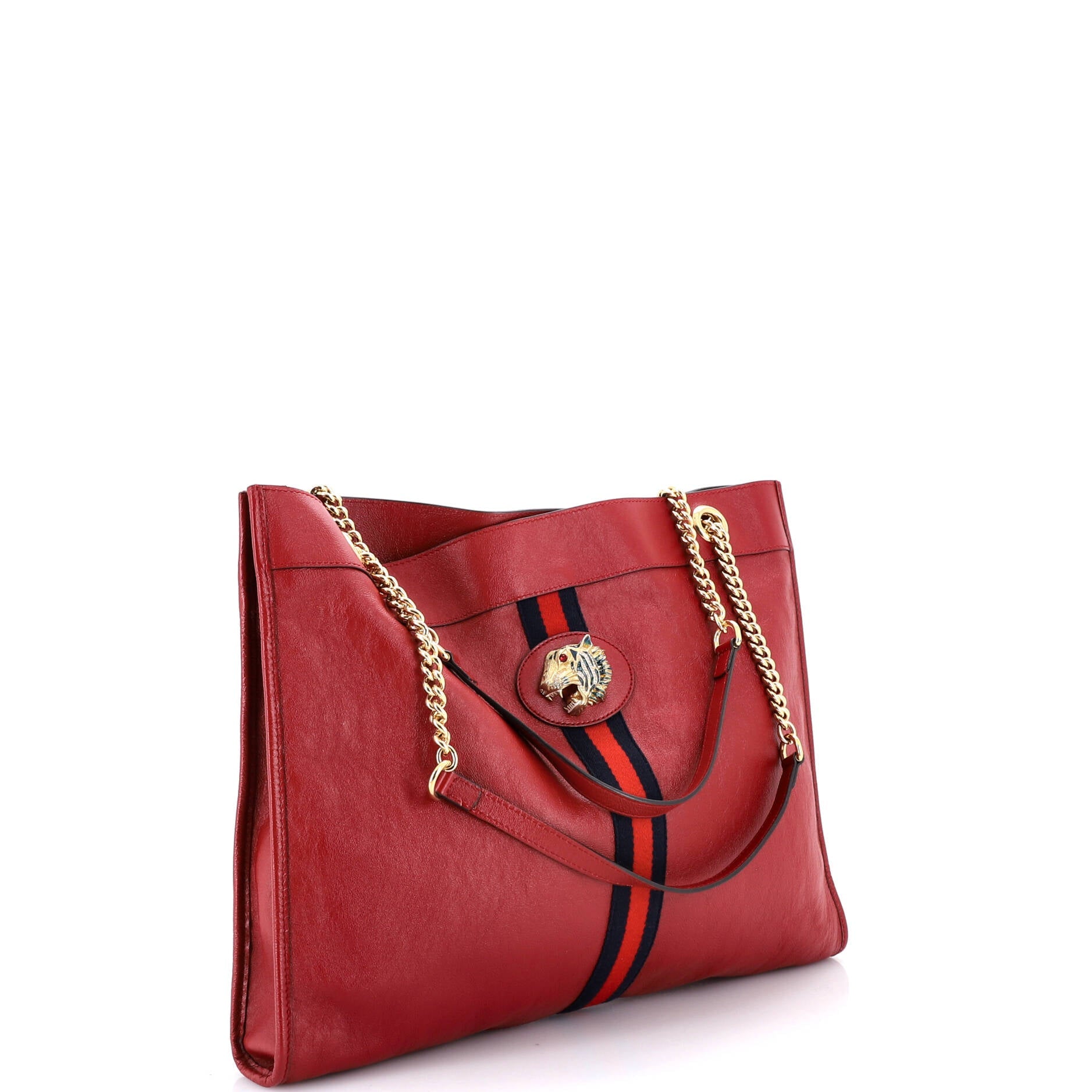 Rajah Chain Tote Leather Large