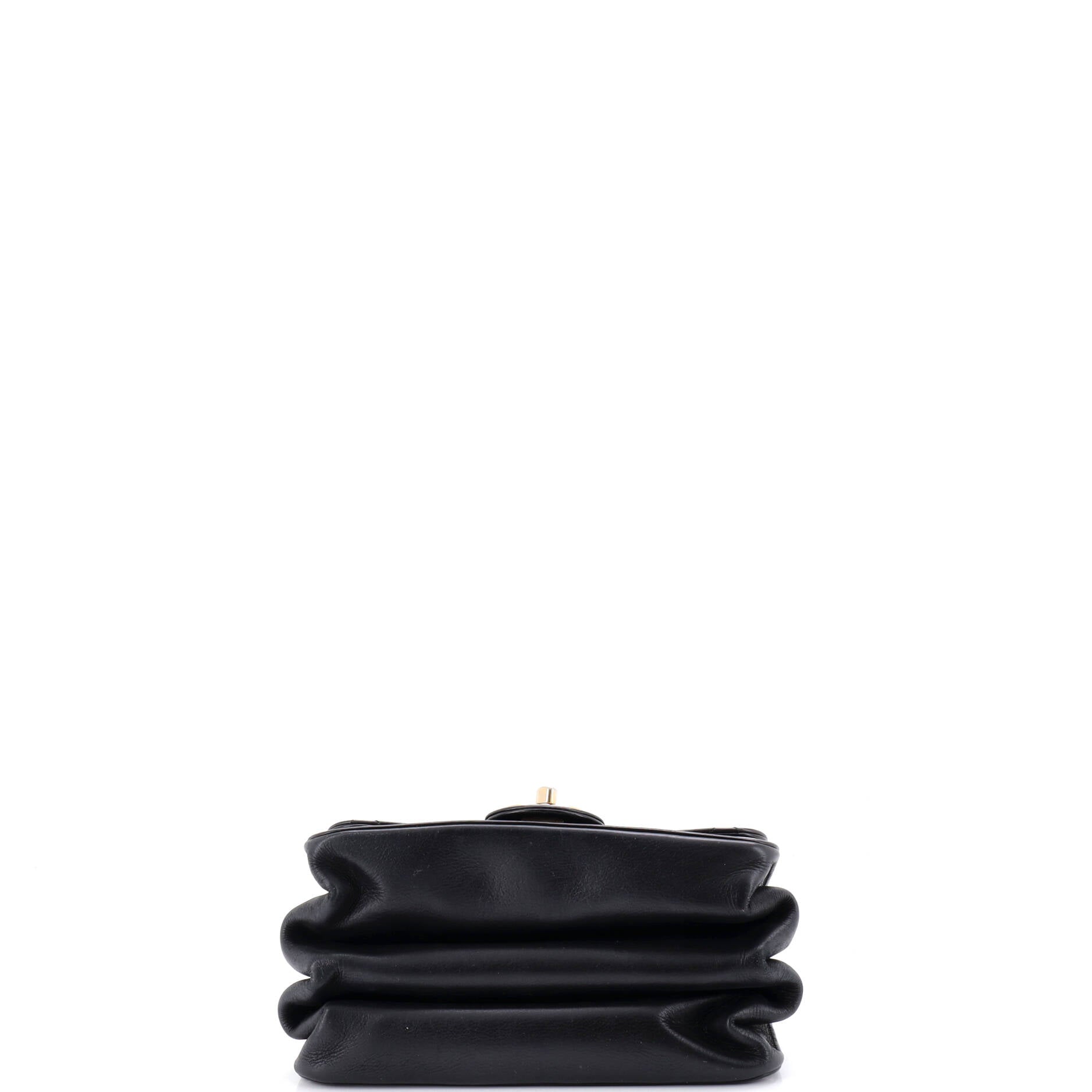 Paris-Cosmopolite Straight Lined Flap Bag Quilted Aged Calfskin Mini