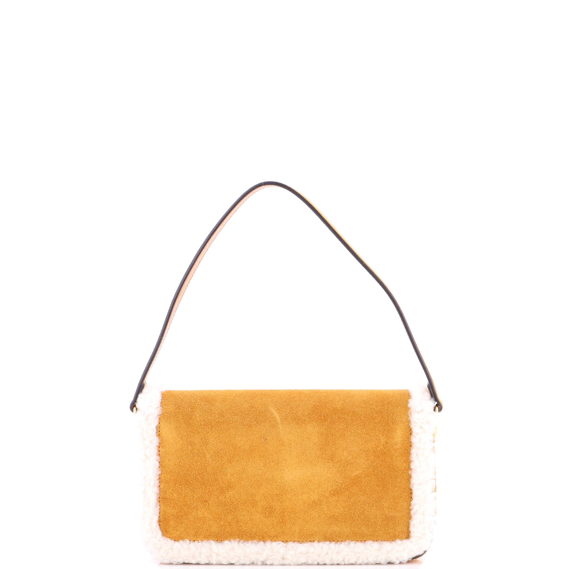 Horsebit 1955 Shoulder Bag Suede with Shearling Mini