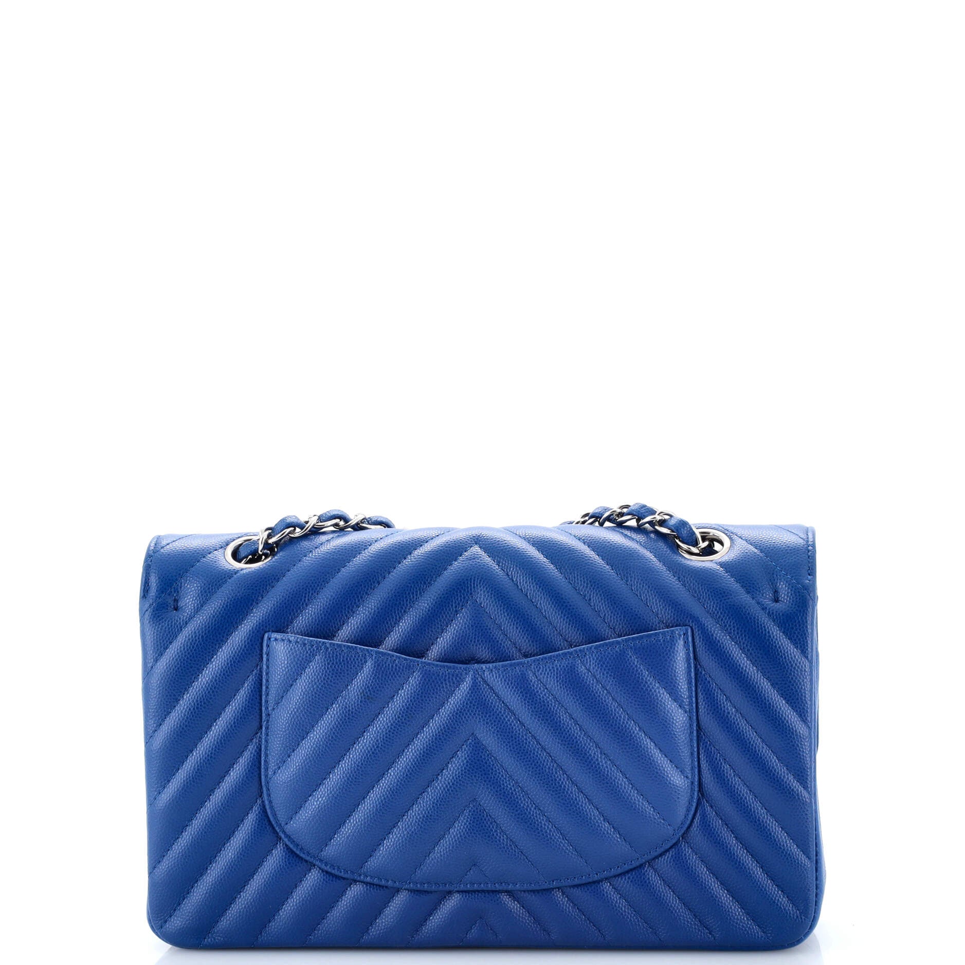 Classic Double Flap Bag Chevron Caviar Medium